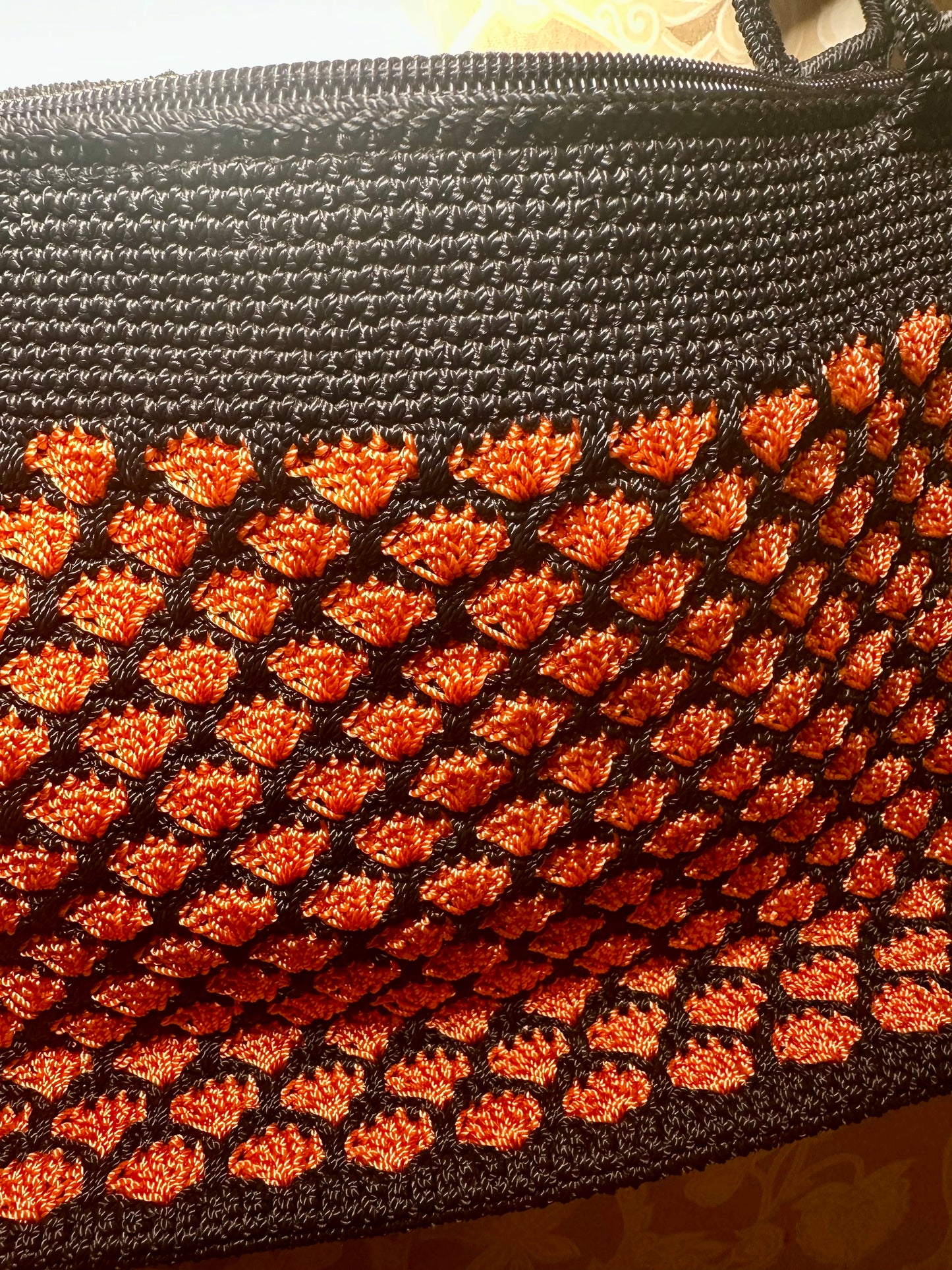 Orange Crochet Purse