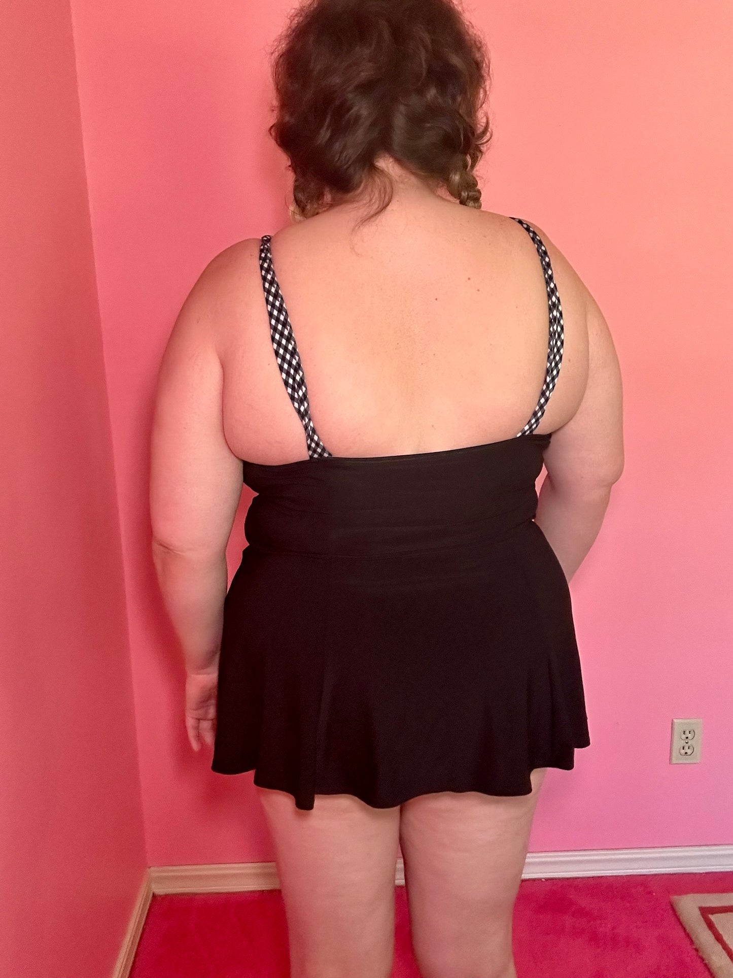Gingham Swim Dress (14W)