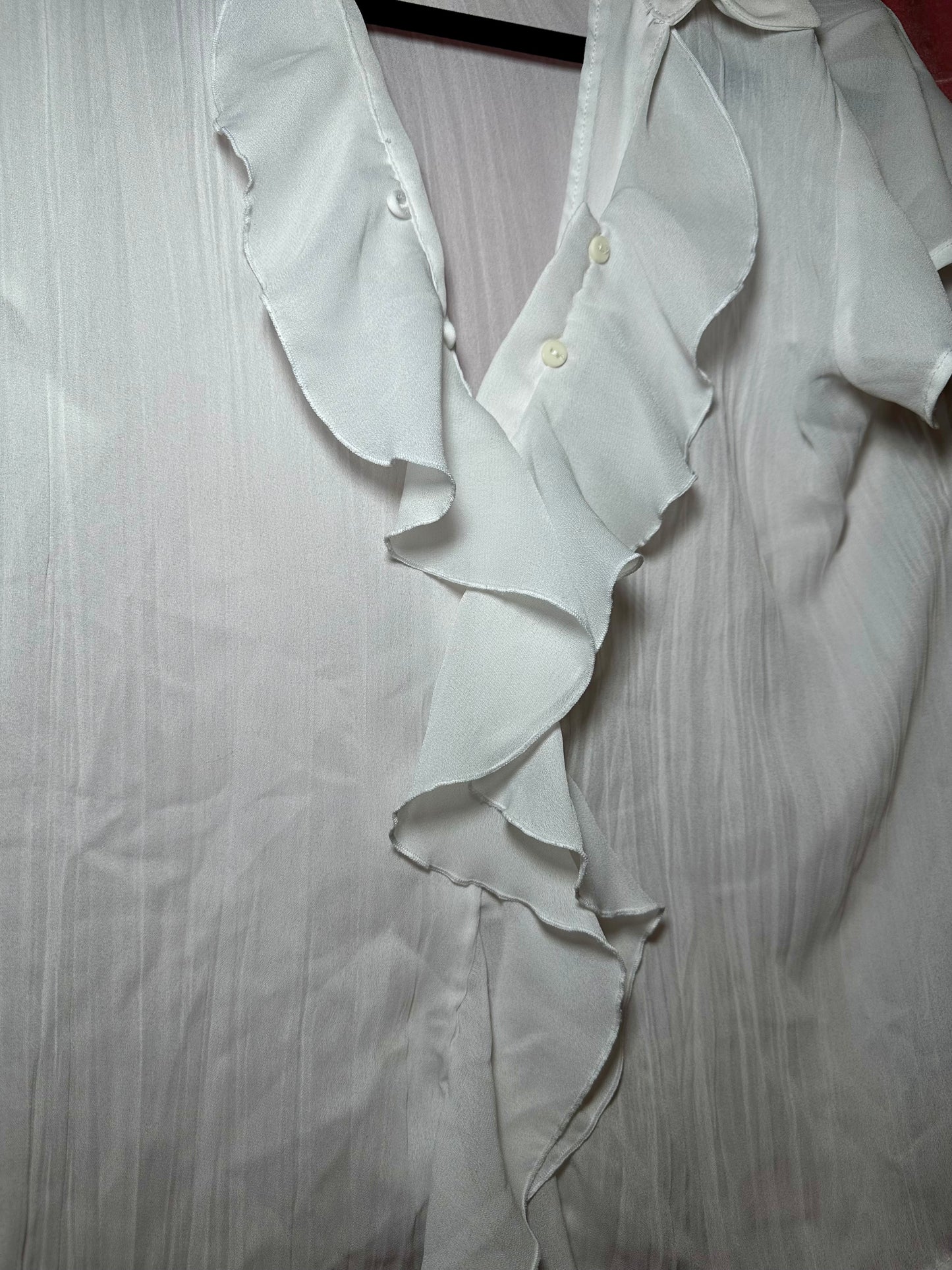 White Ruffle Top (16P)