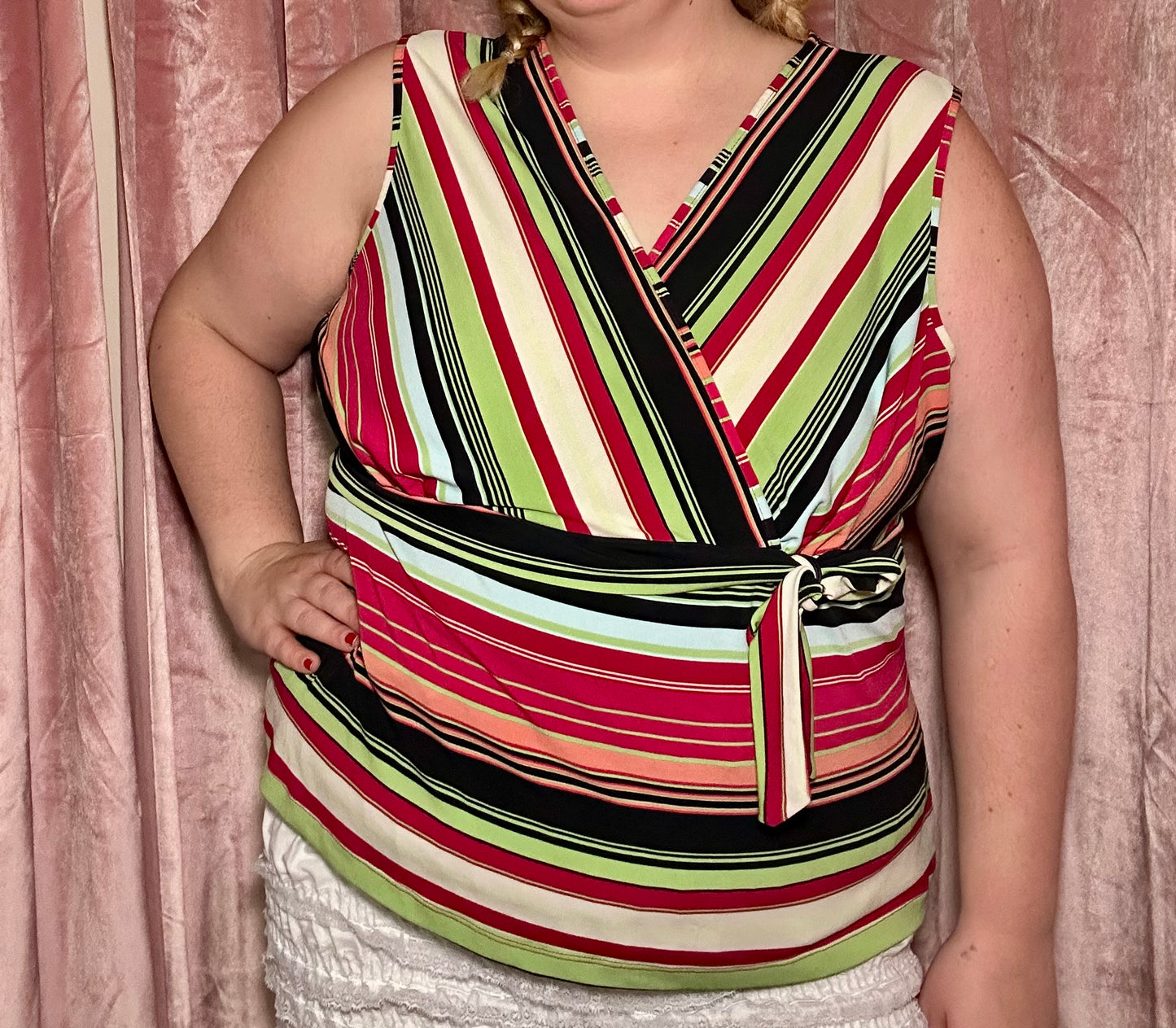 Y2K Striped Top (2X)
