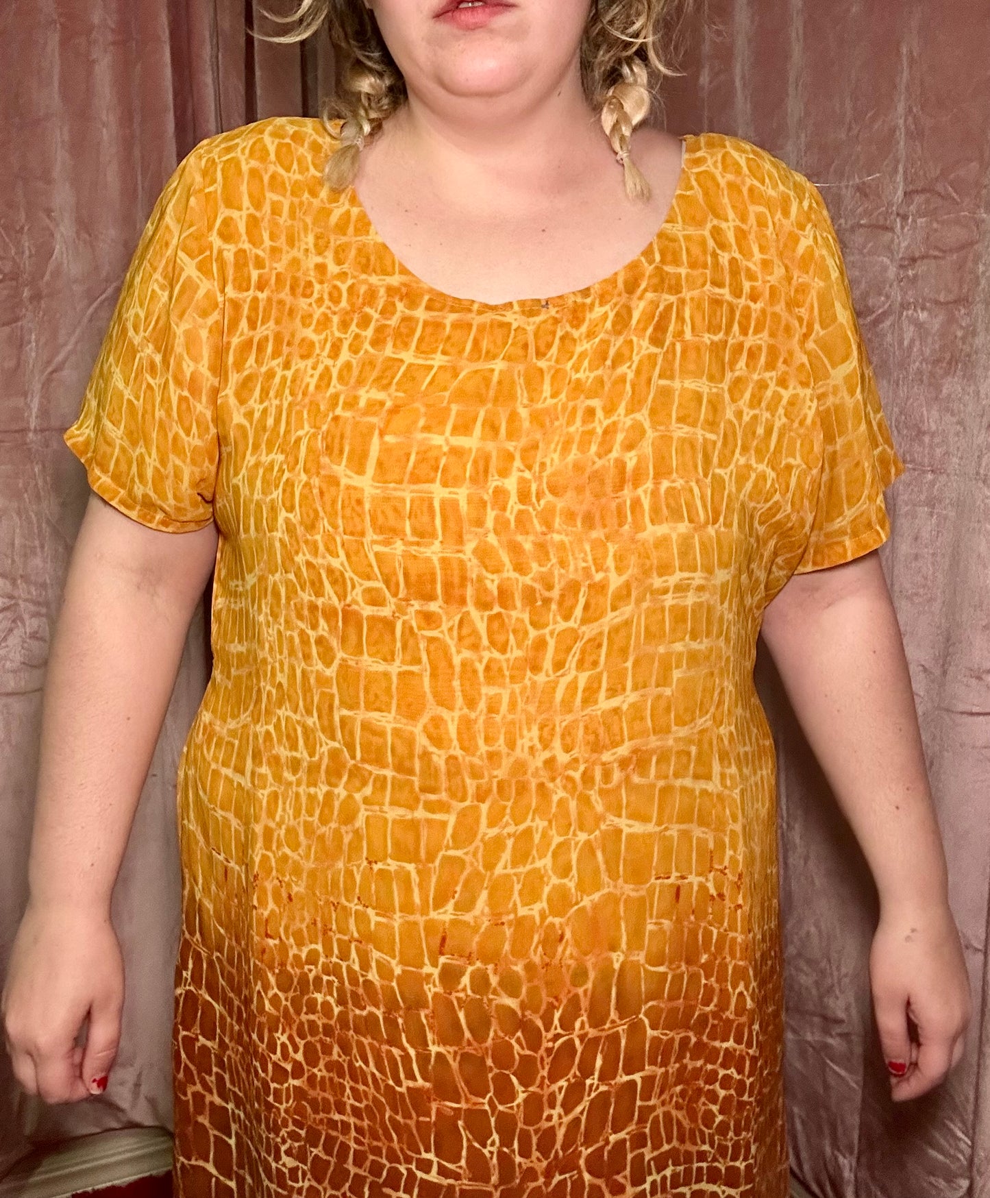 Orange Chiffon Dress (24)