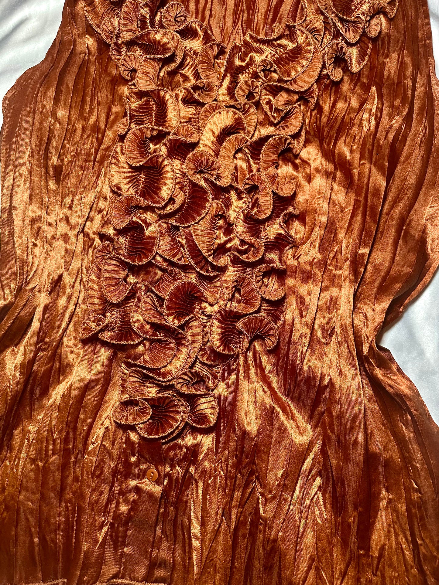 Brown Ruffle Top (L)