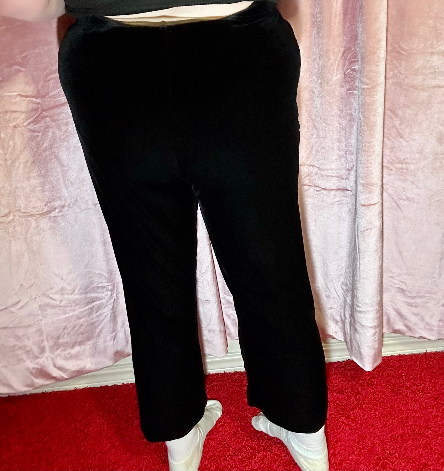 Black Velvet Pants (L)