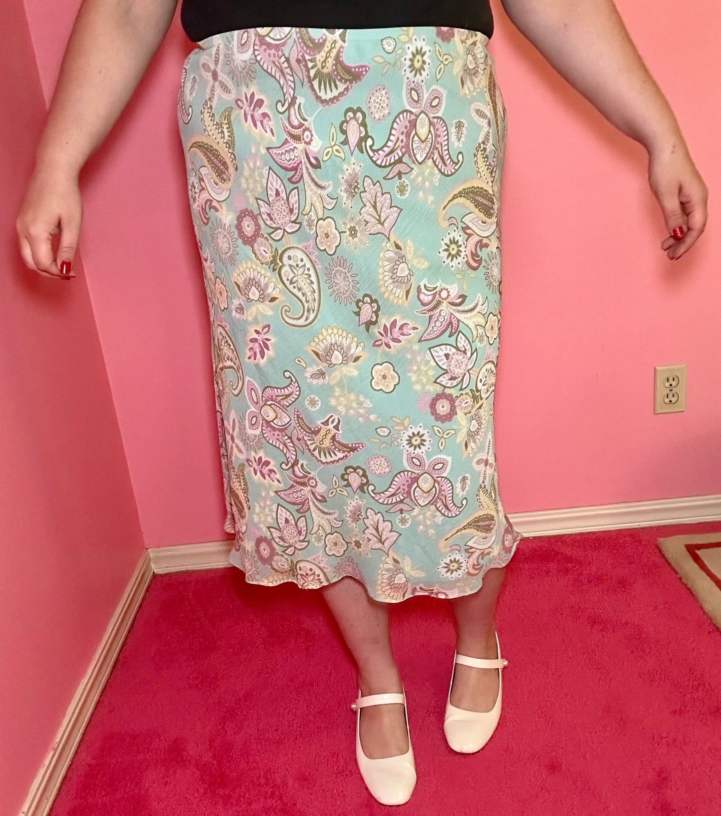 Pastel Paisley Skirt (18)