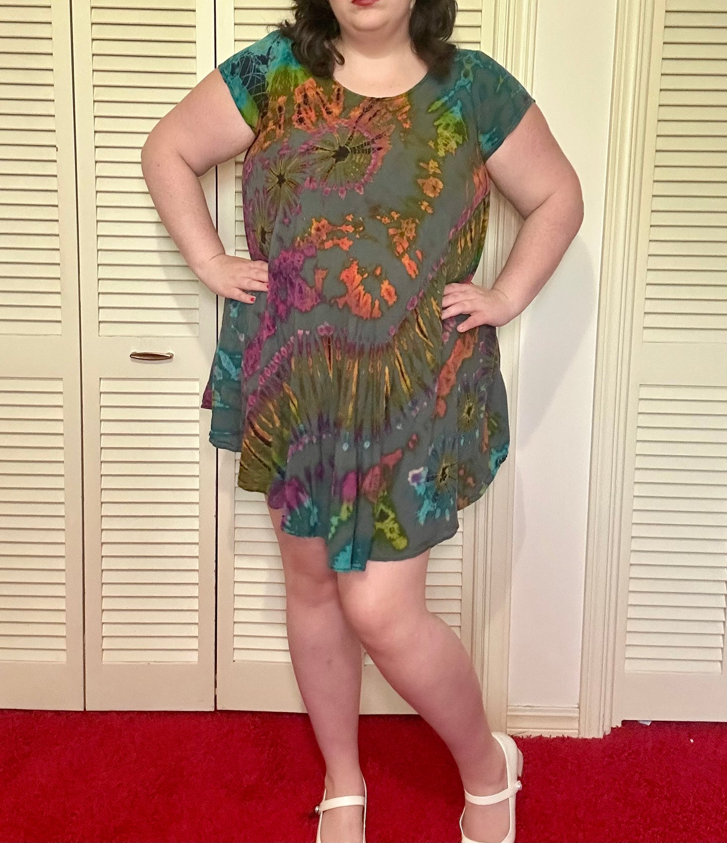 Dark Tie Dye Dress (XL)