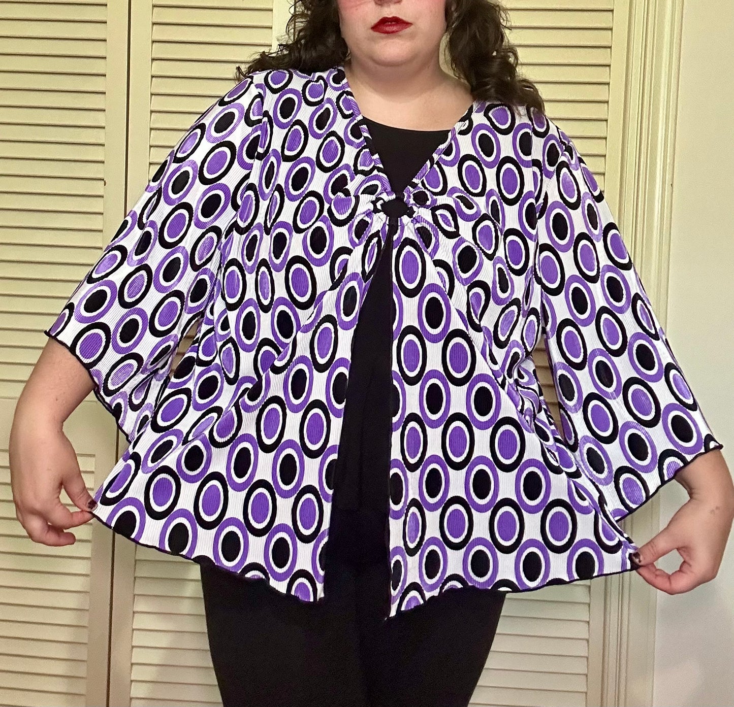 Groovy Purple Blouse (1X)