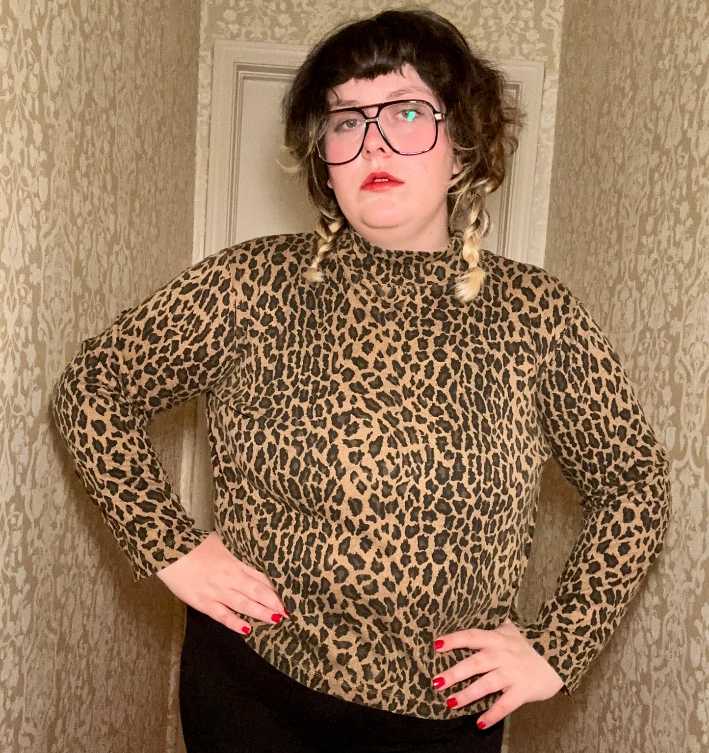 Leopard Turtleneck (XL)