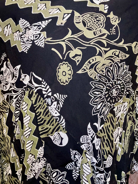 Green Floral Fairy Skirt (L)