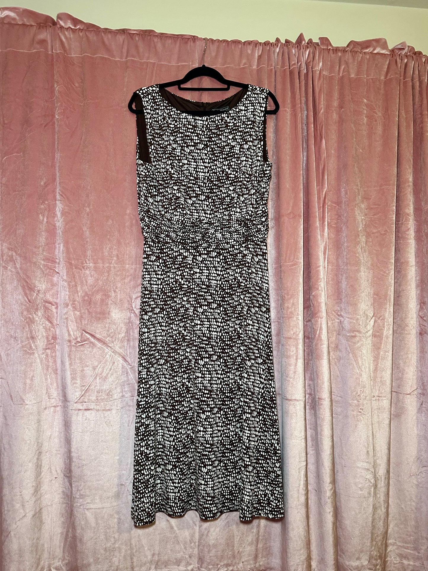 90s Brown and White Dress (16W)