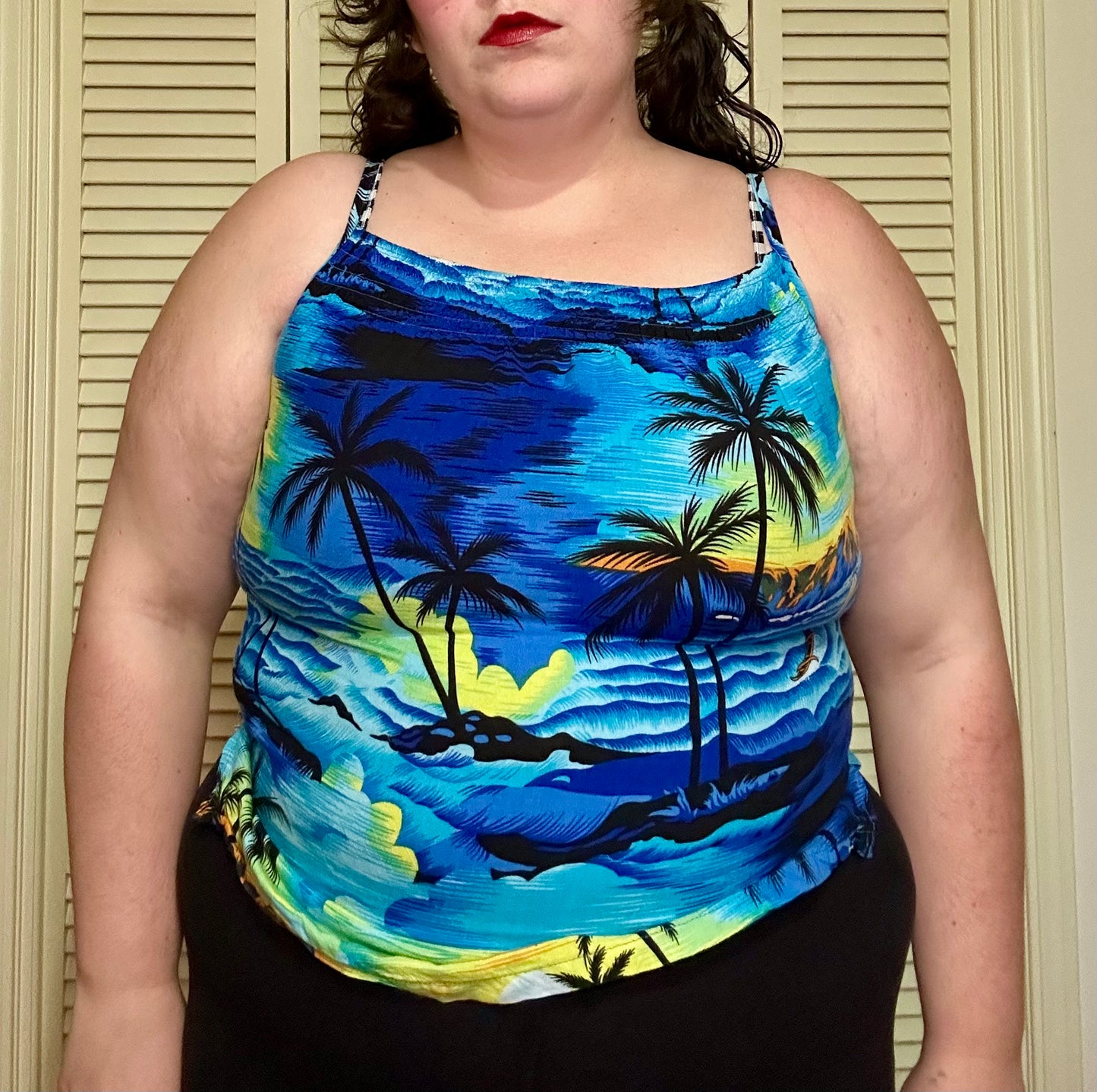 Palm Tree Sunset Tank Top (XL)