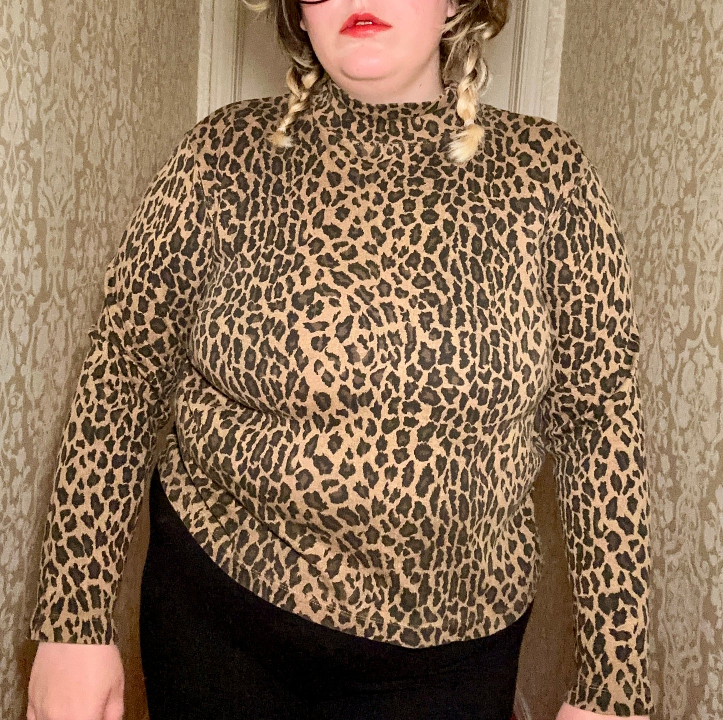 Leopard Turtleneck (XL)