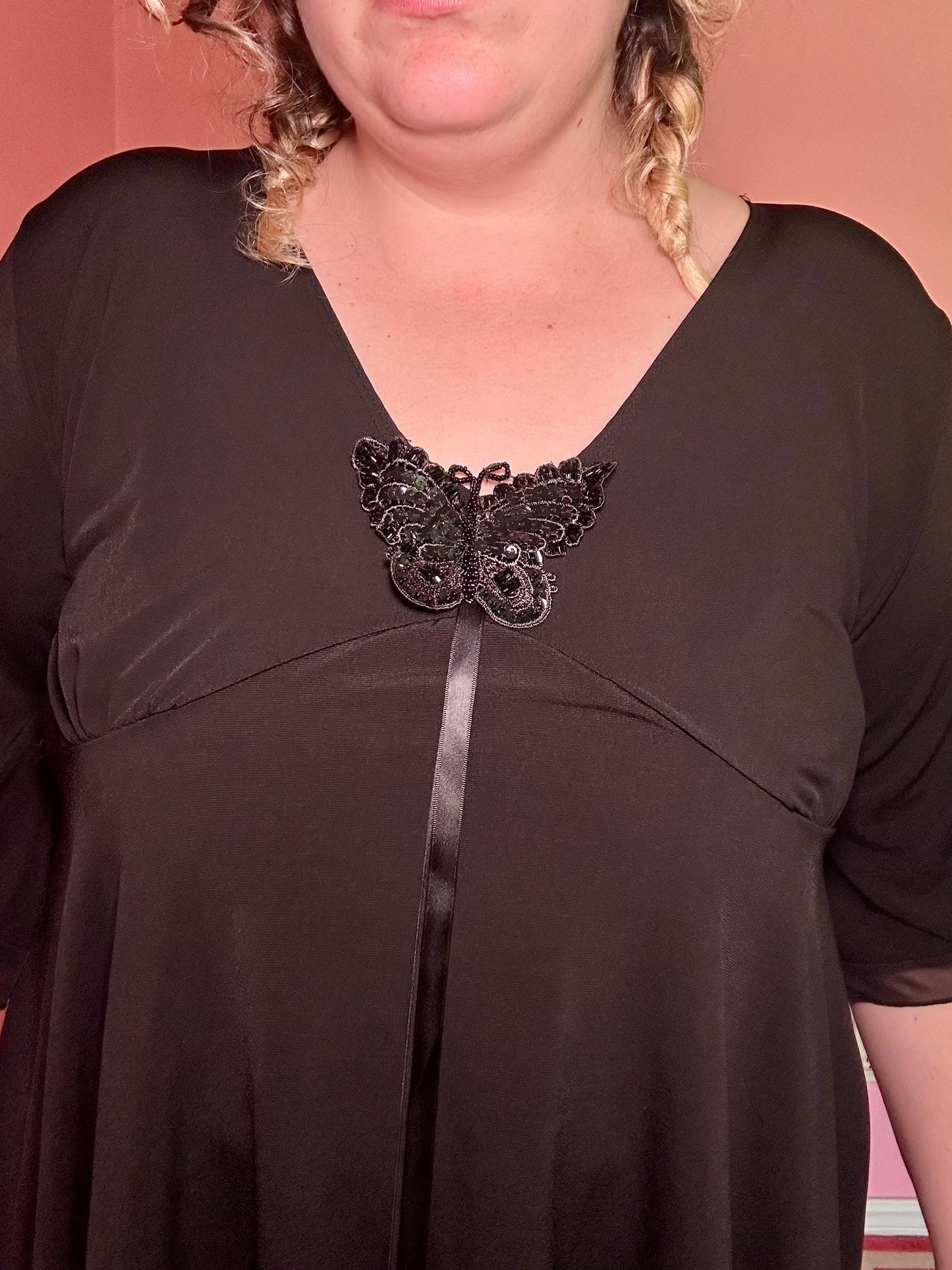 Butterfly Babydoll Top (2X)