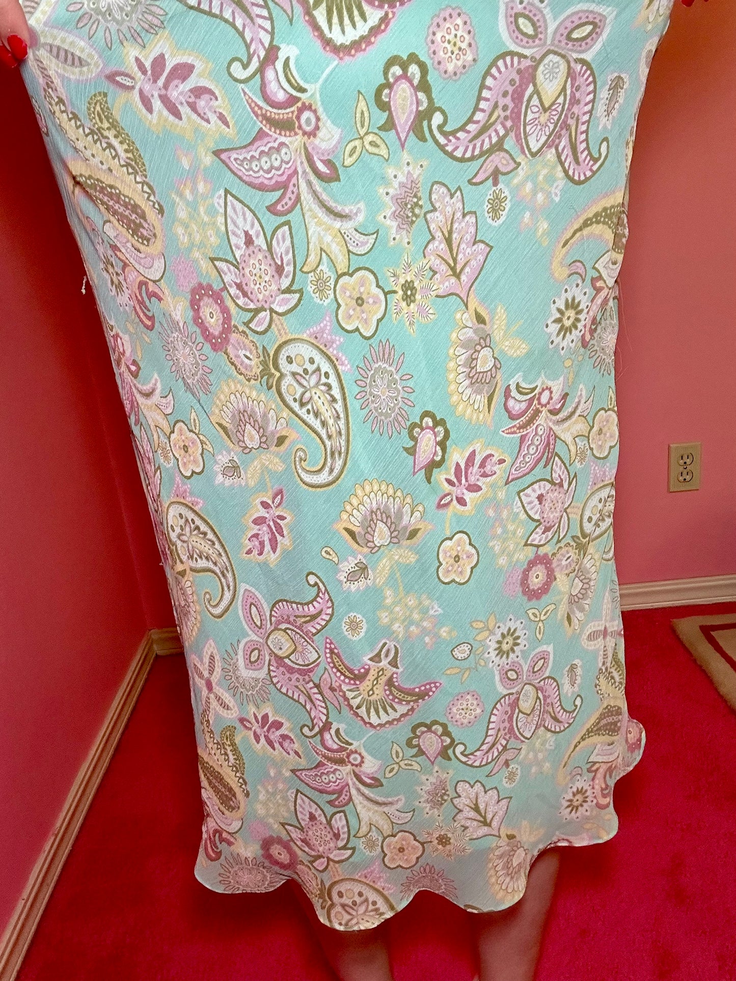 Pastel Paisley Skirt (18)