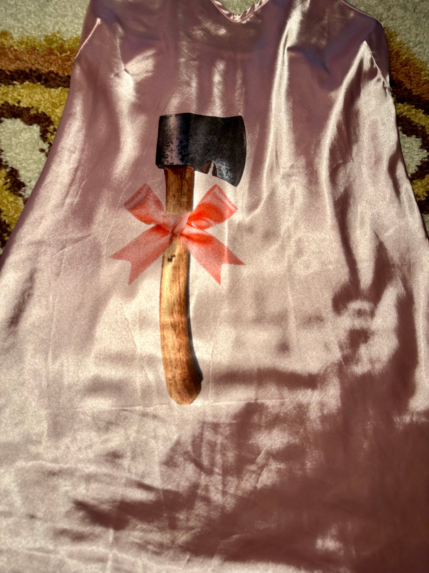 Pink Hatchet Slip Dress (XXL)