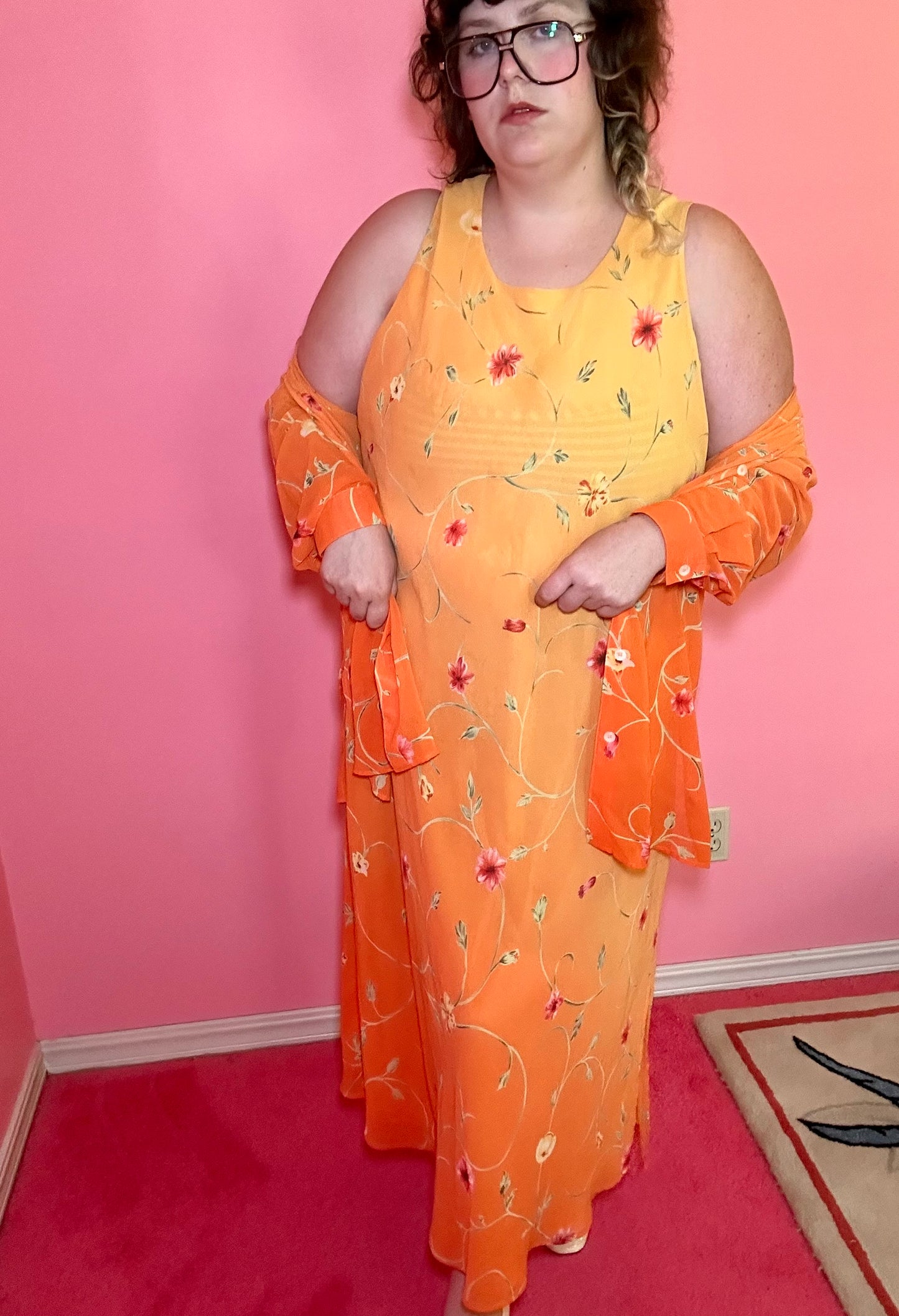 Orange Floral Set (22/24)