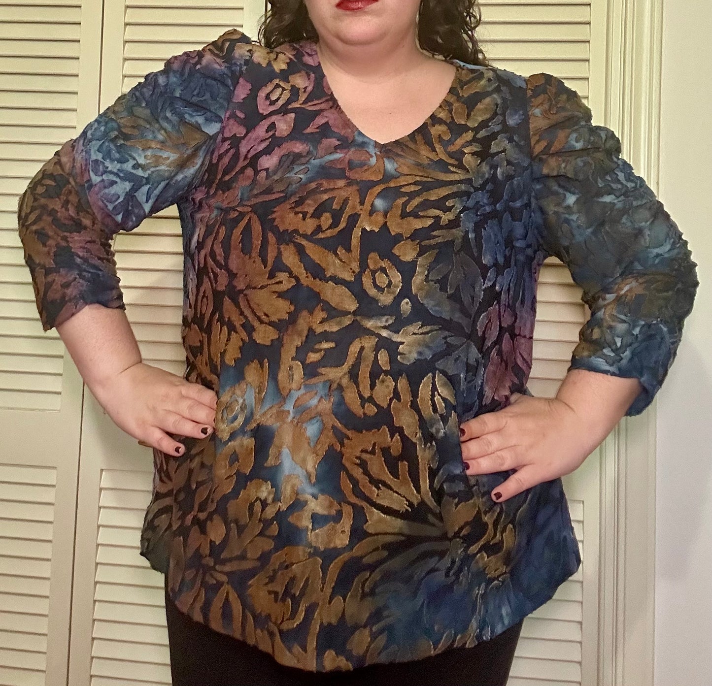 Blue Grunge Boho Fairy Blouse (18/20W)