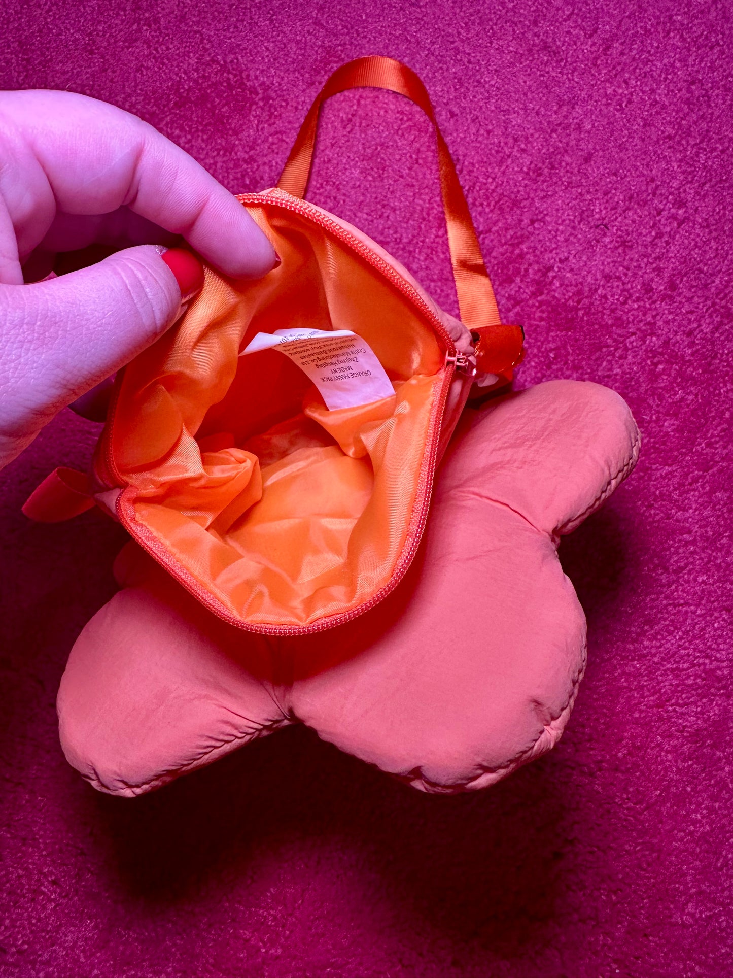 Orange Flower Purse