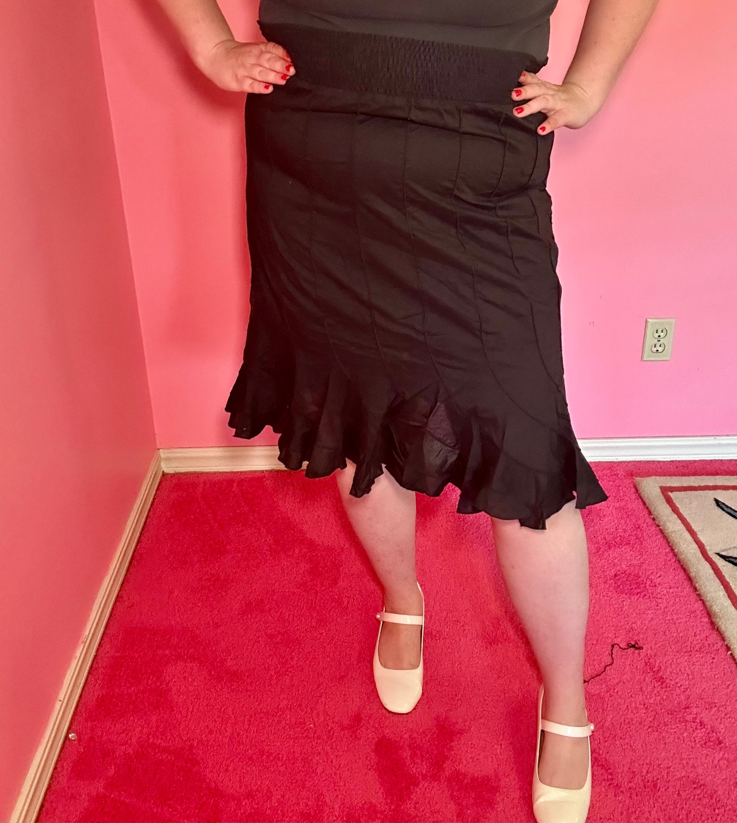 Black Boho Skirt (XXL)