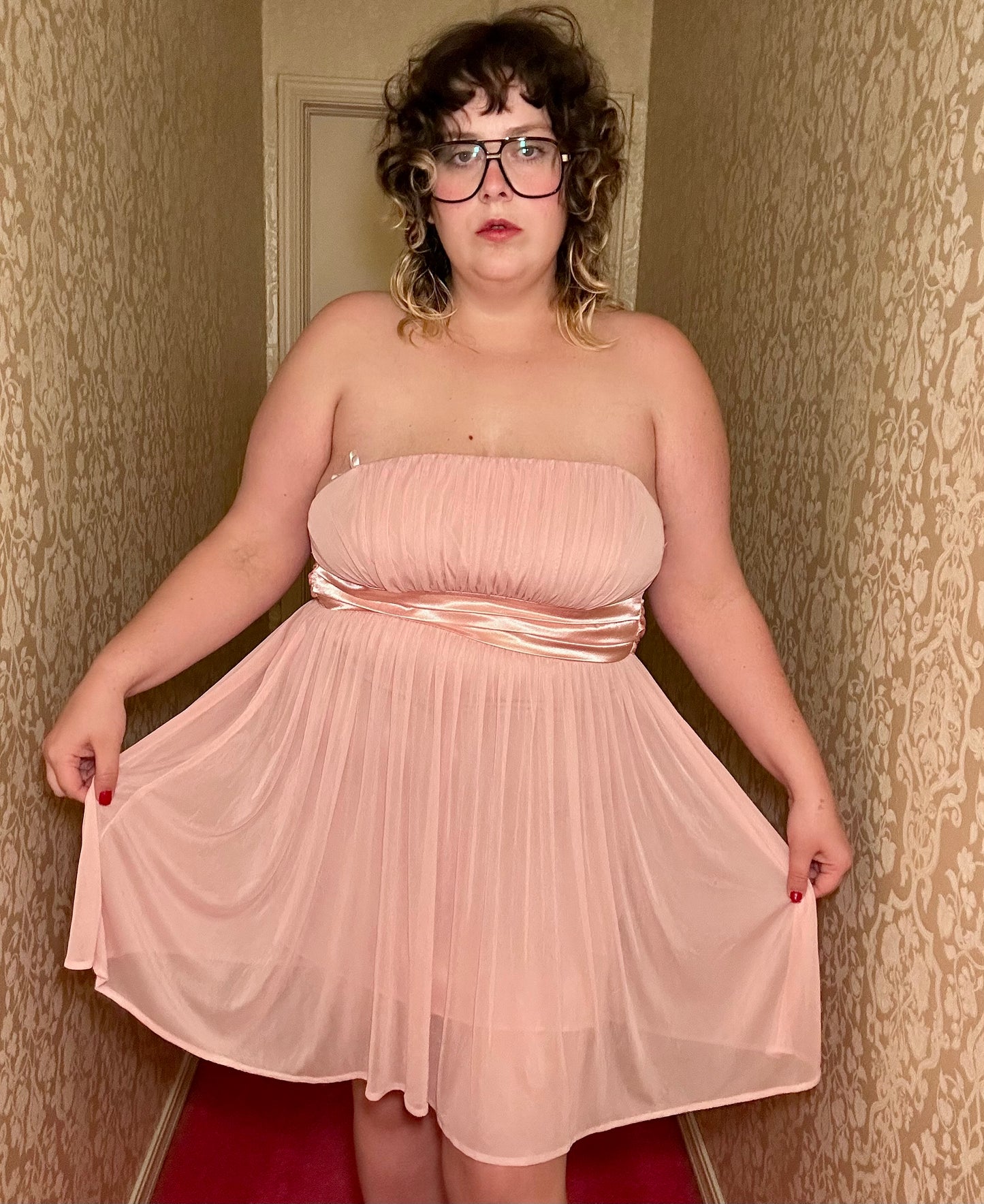 Baby Pink Tube Dress