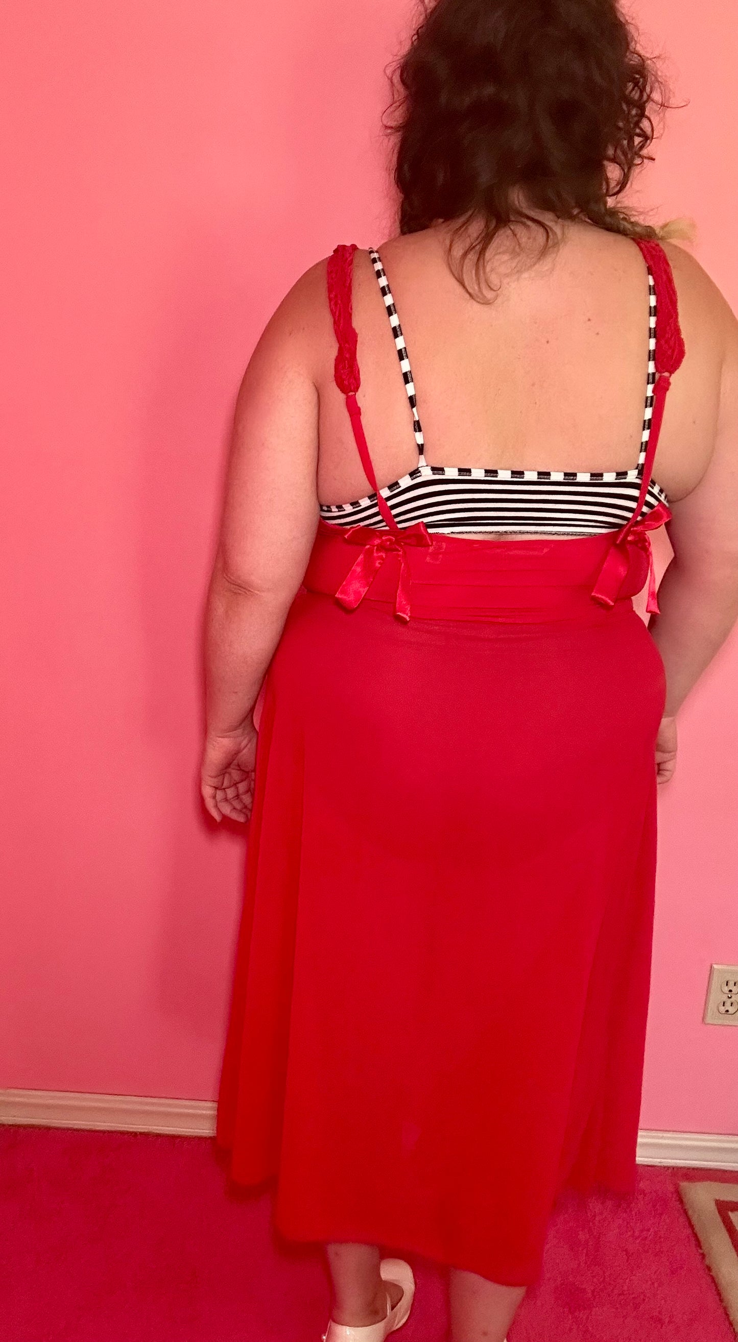 Red Lace Dress (L)
