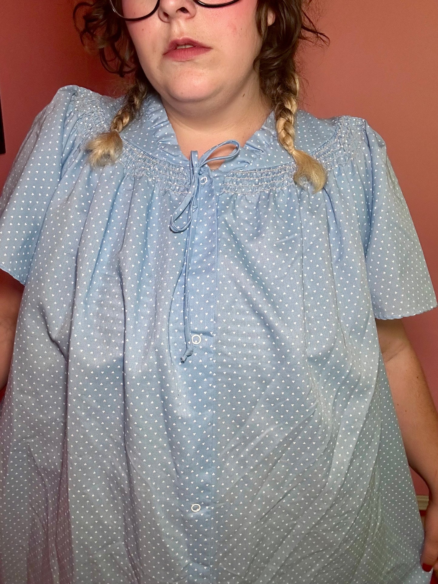 Blue Heart Nightgown (3X)