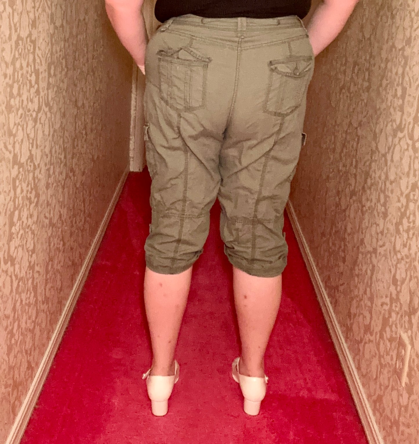 Green Khaki Utility Shorts (20W)