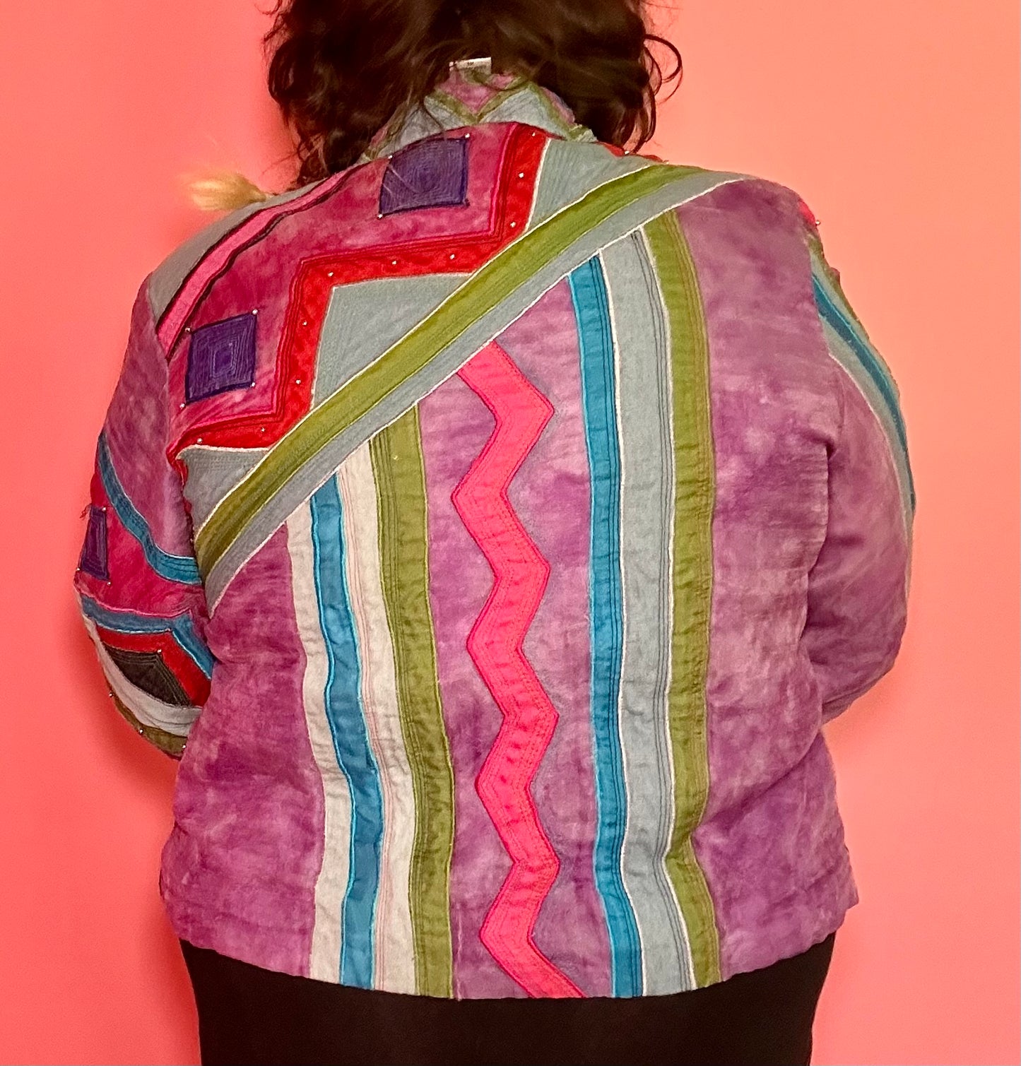 Funky Whimsical Purple Jacket (XL)