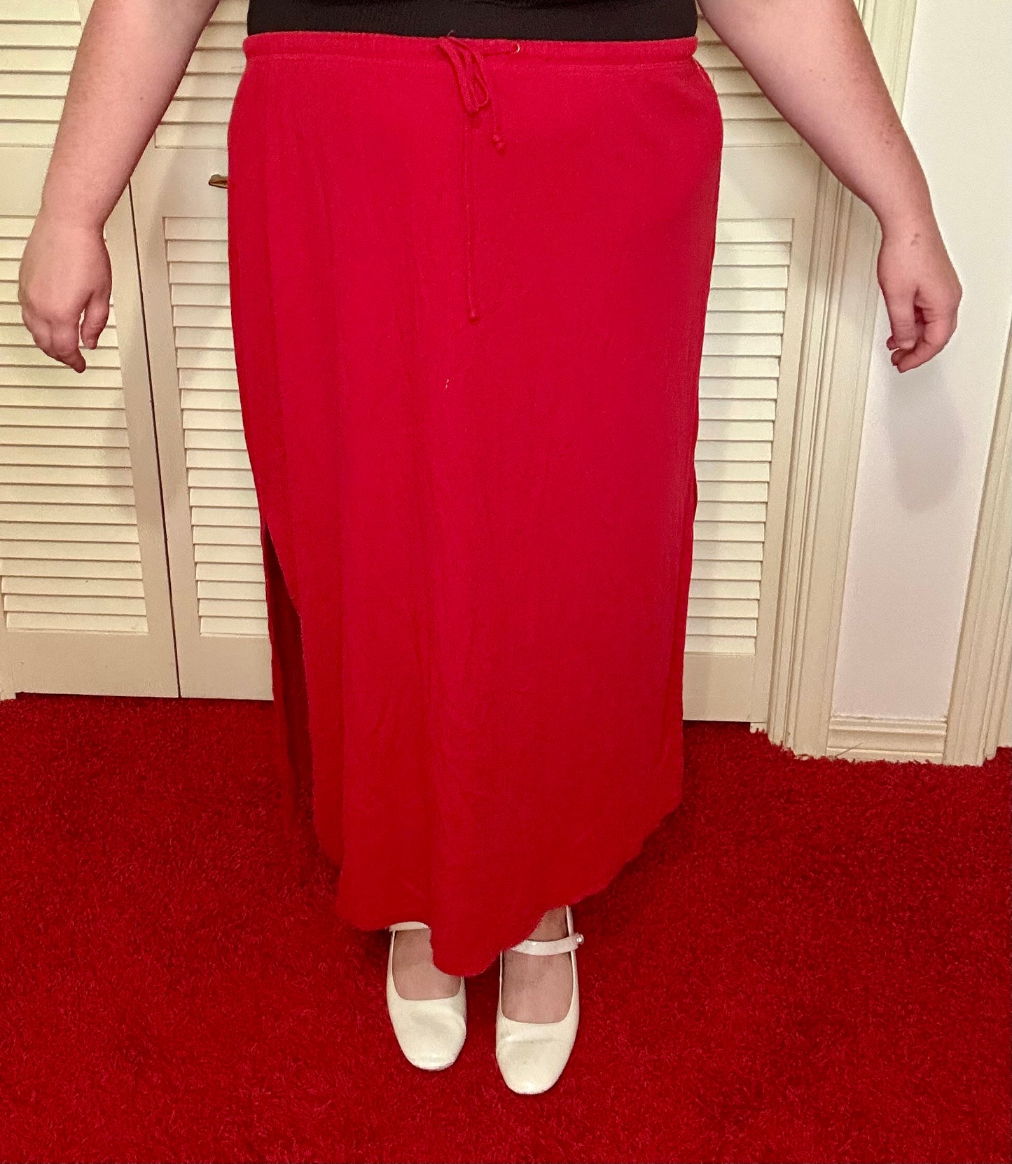 Ribbed Red Skirt (26/28)