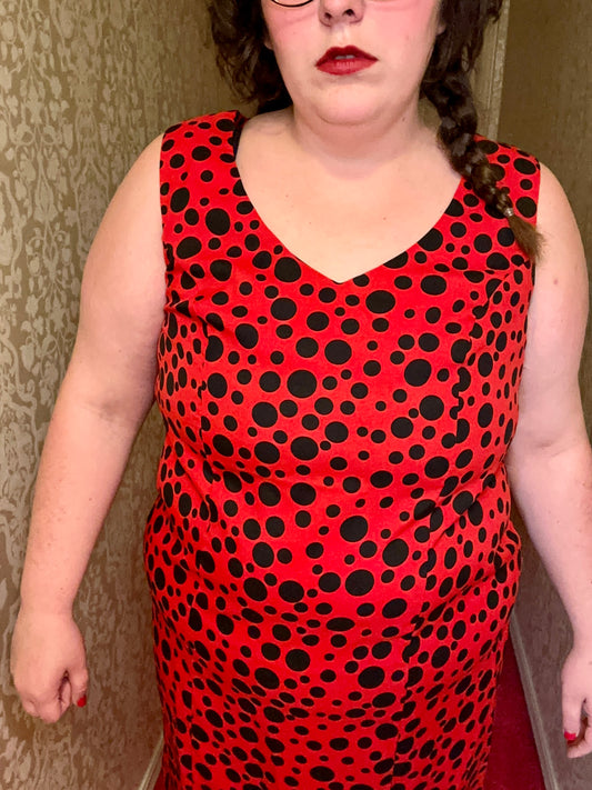 Red Polka Dot Dress (18W)