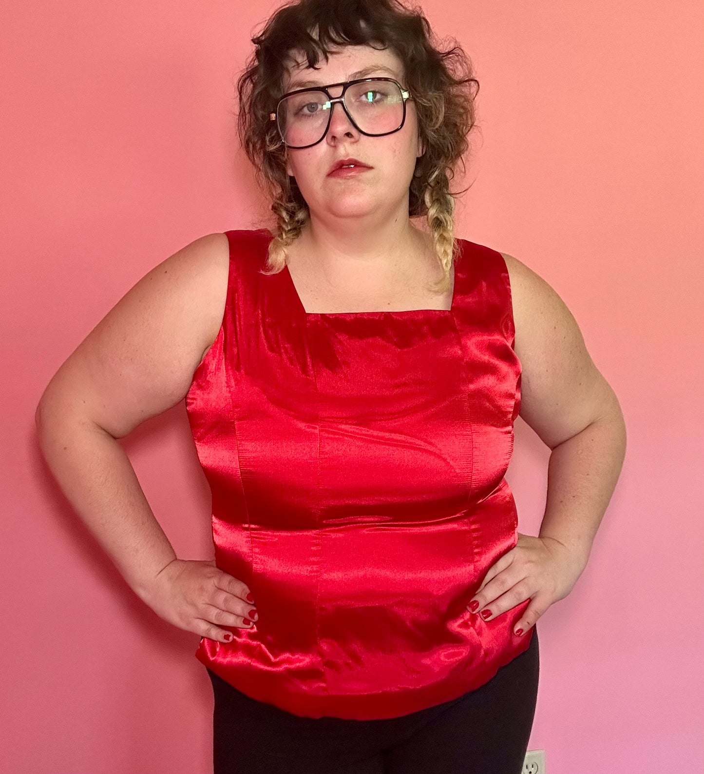 Red Satin Top (16)