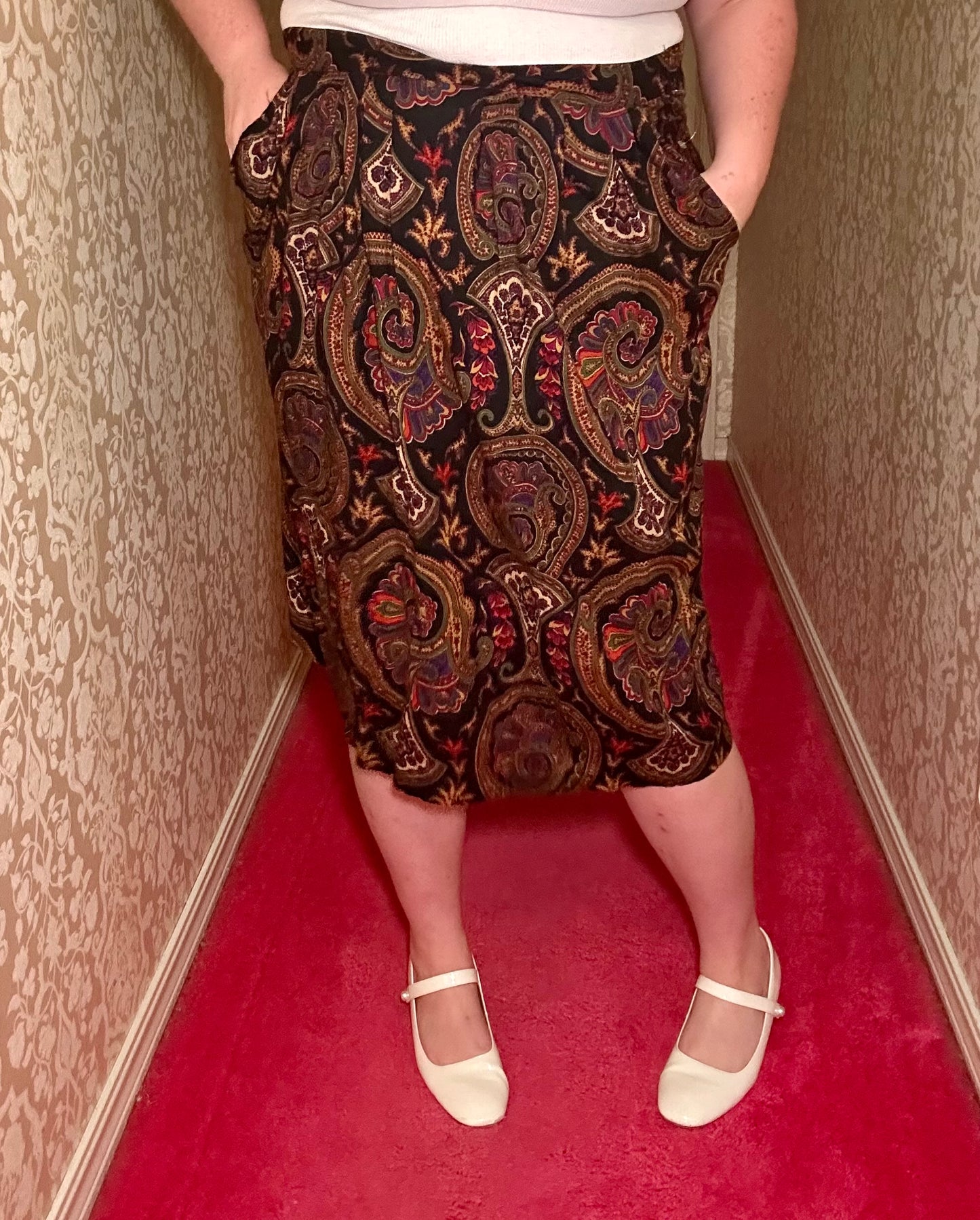 Dark Paisley Skirt (14)