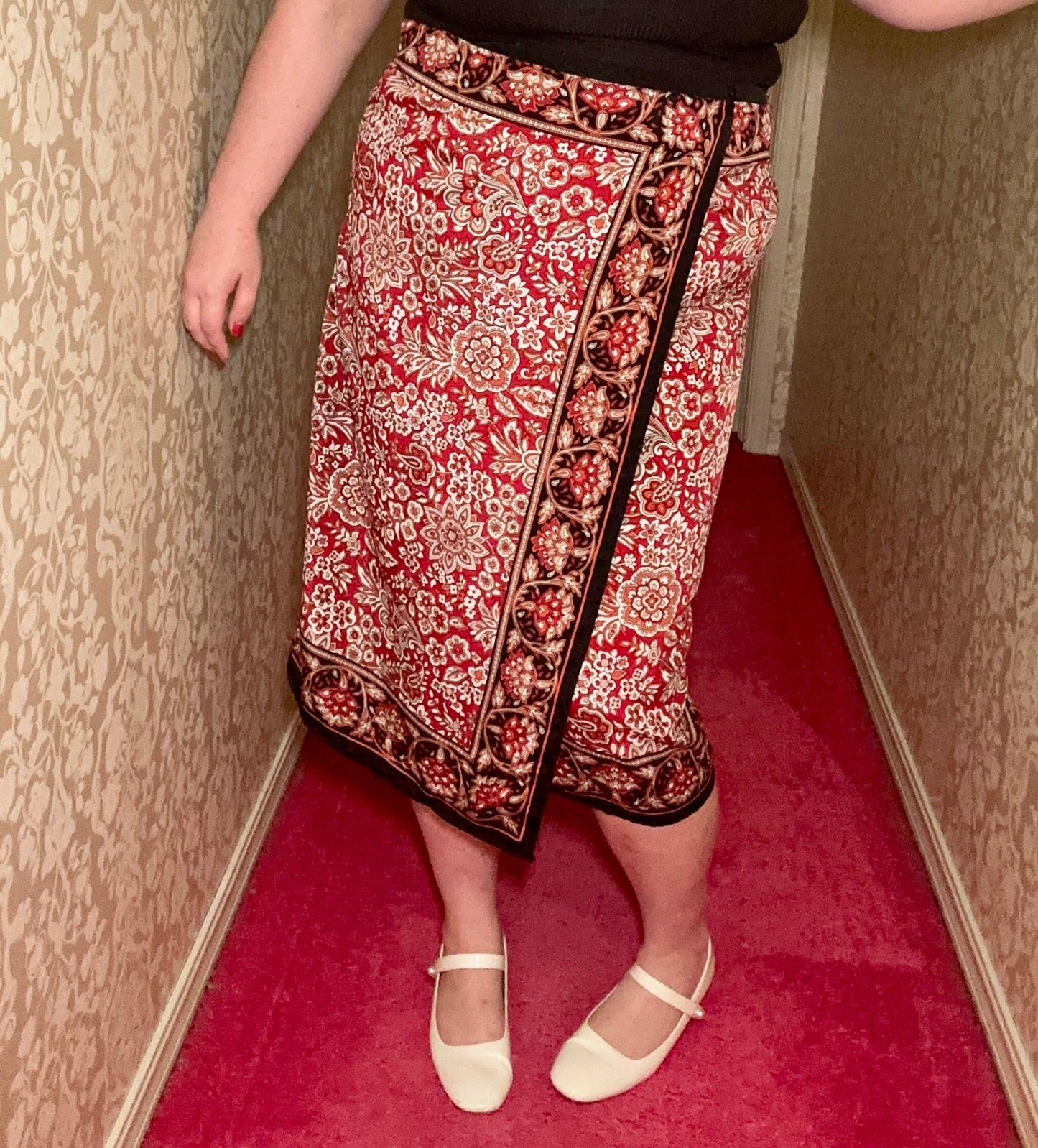 Red Paisley Skirt (16)