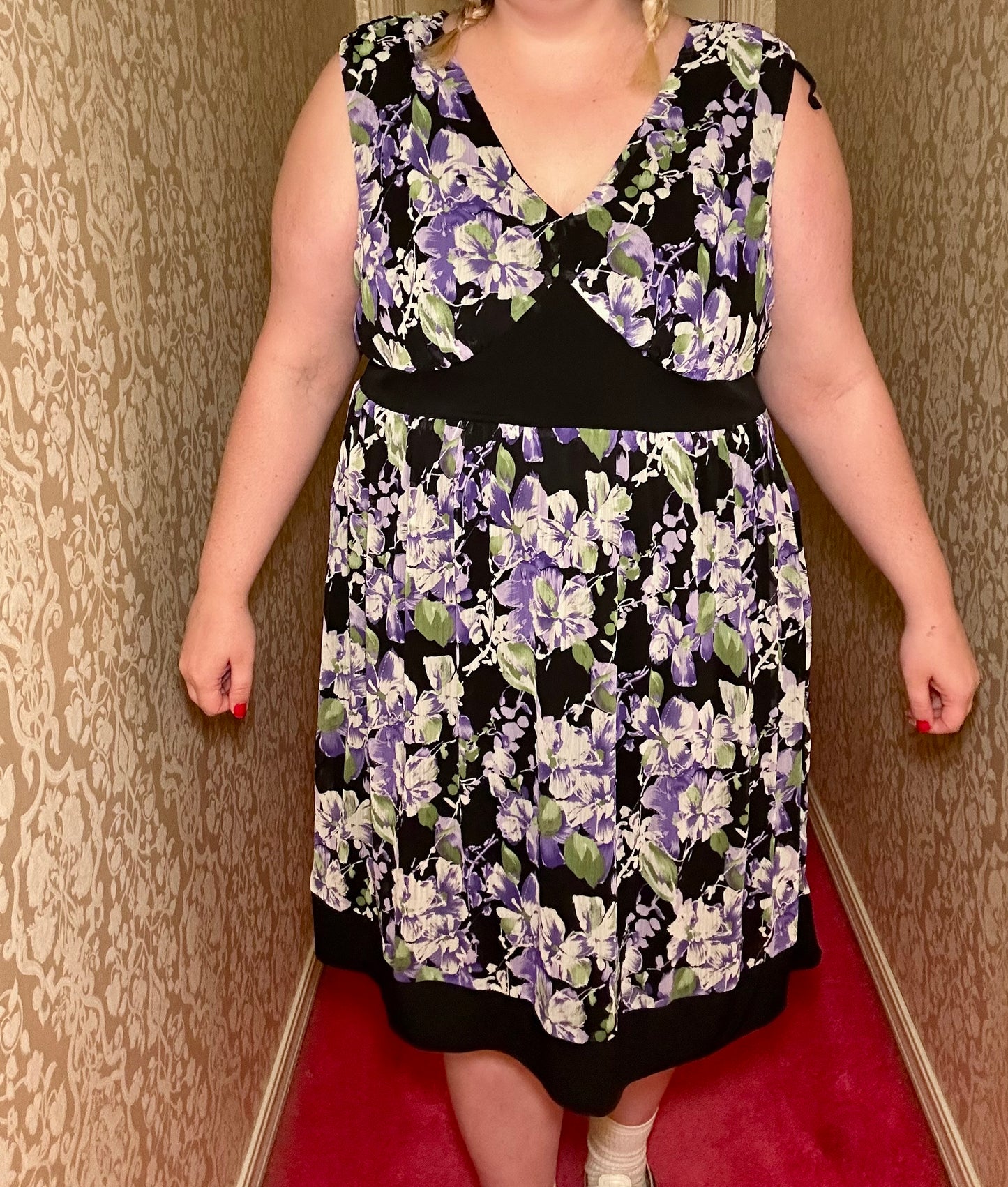 Purple floral Dress (20W)