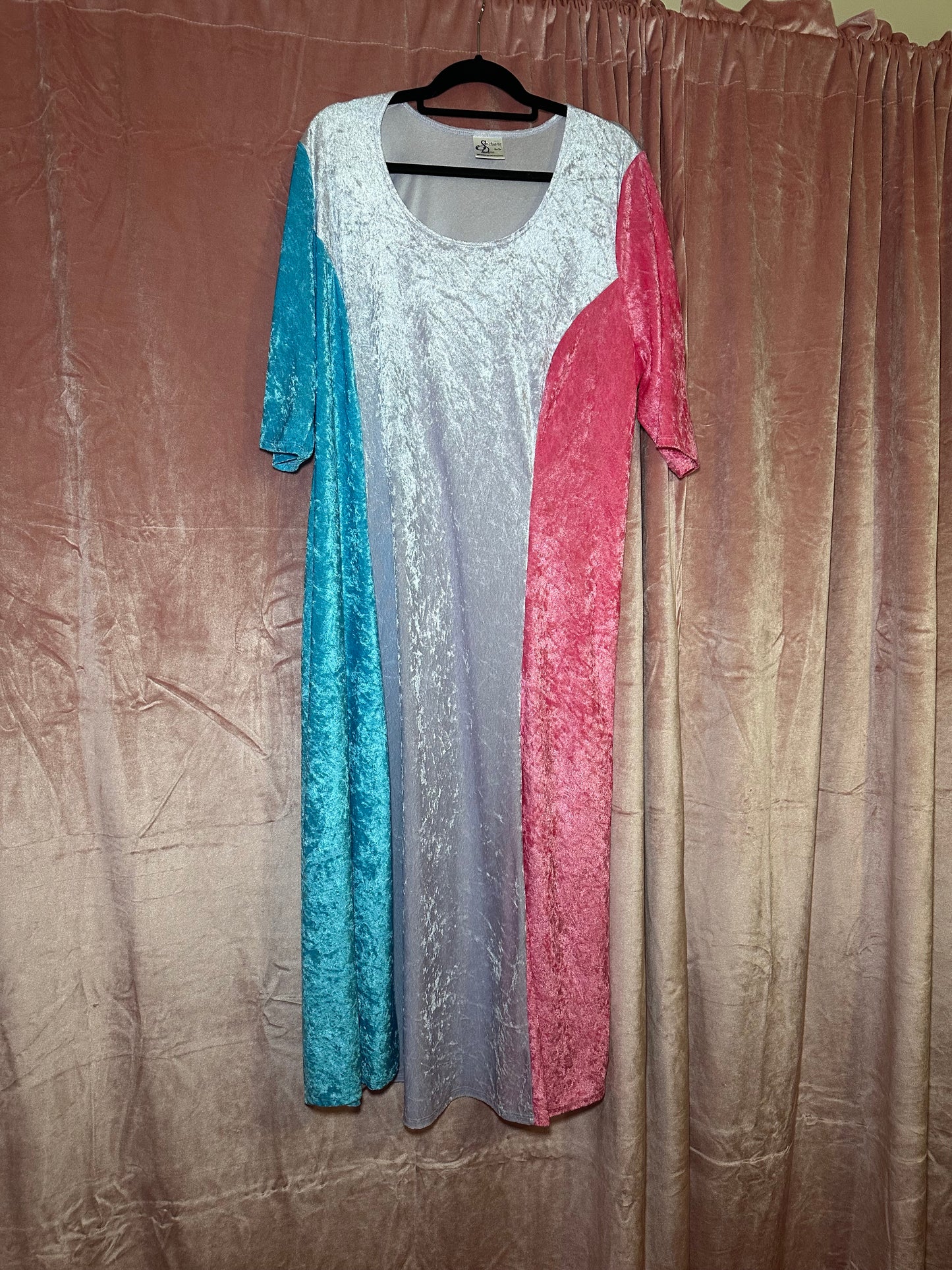 Velvet Panel Dress (2X/3X)