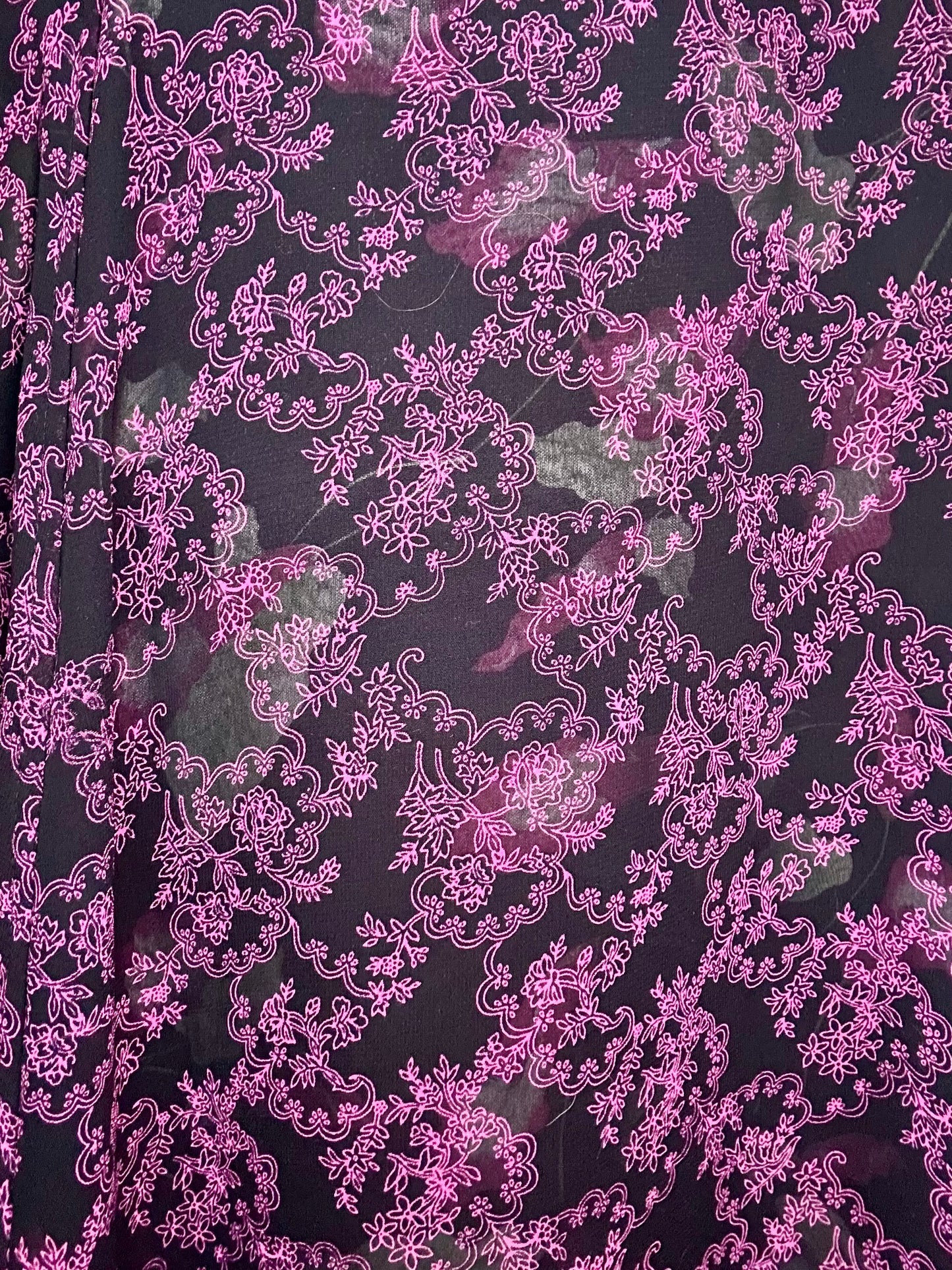 Pink Floral Reversible Skirt (22W)