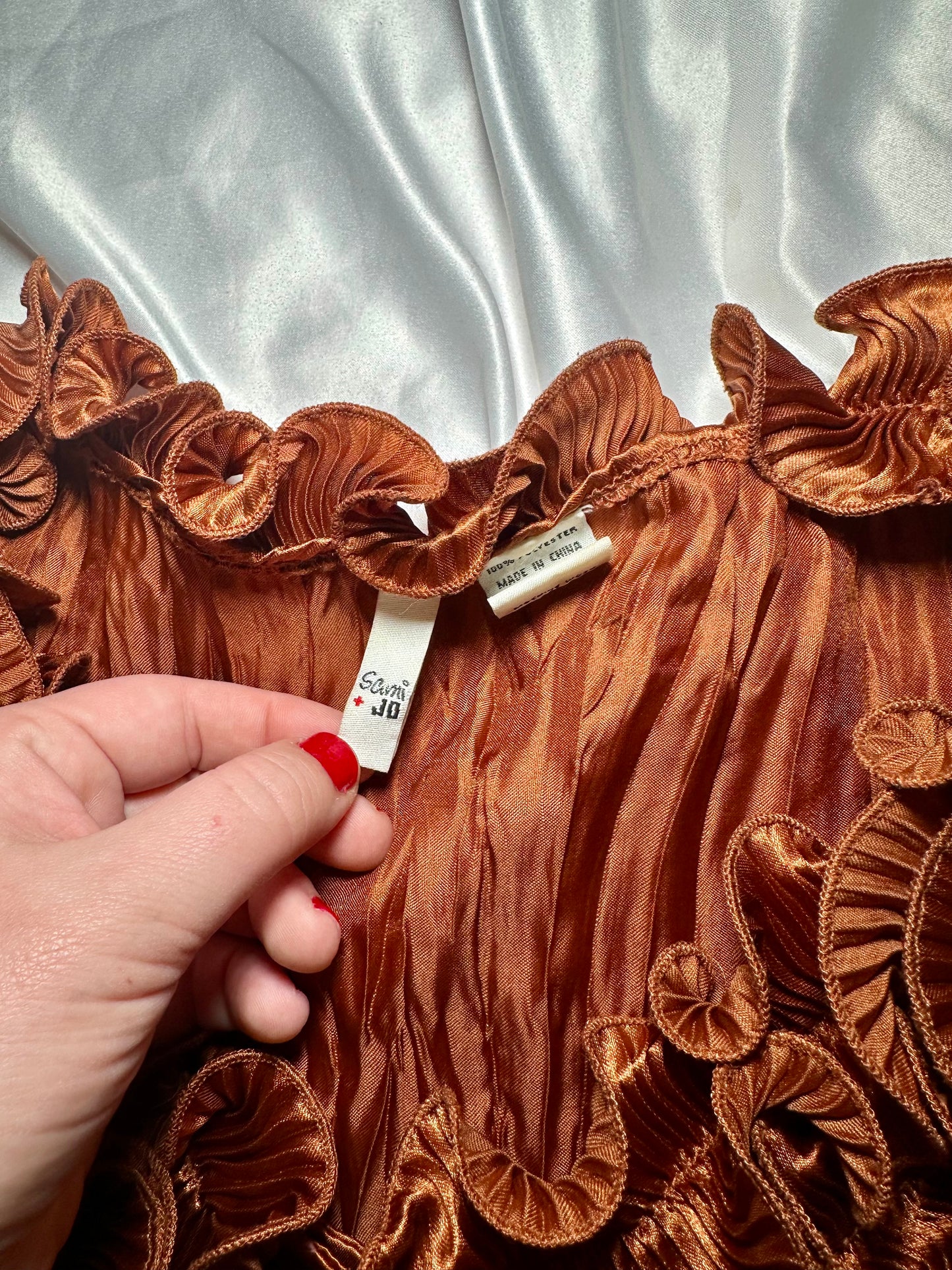 Brown Ruffle Top (L)