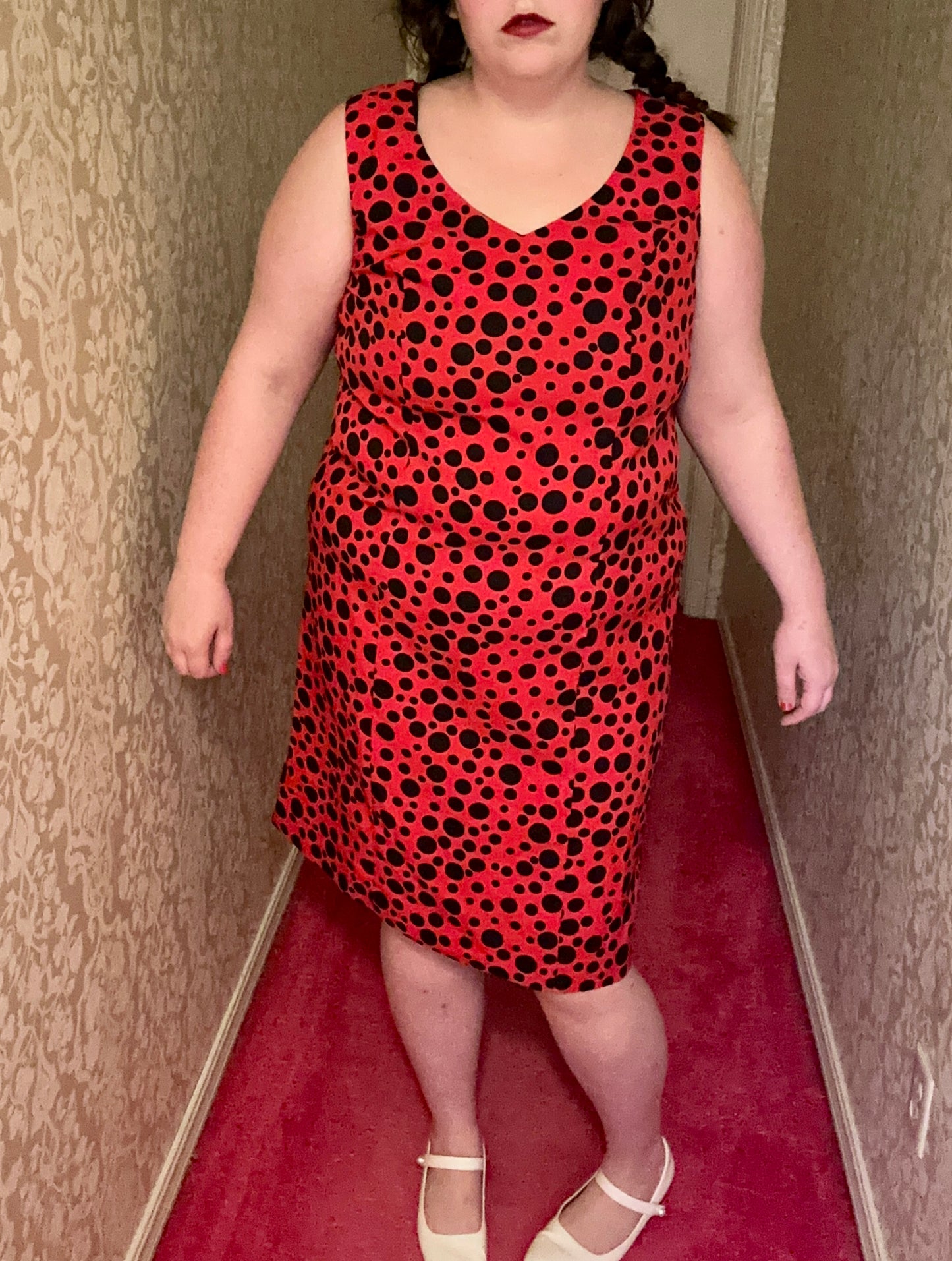 Red Polka Dot Dress (18W)