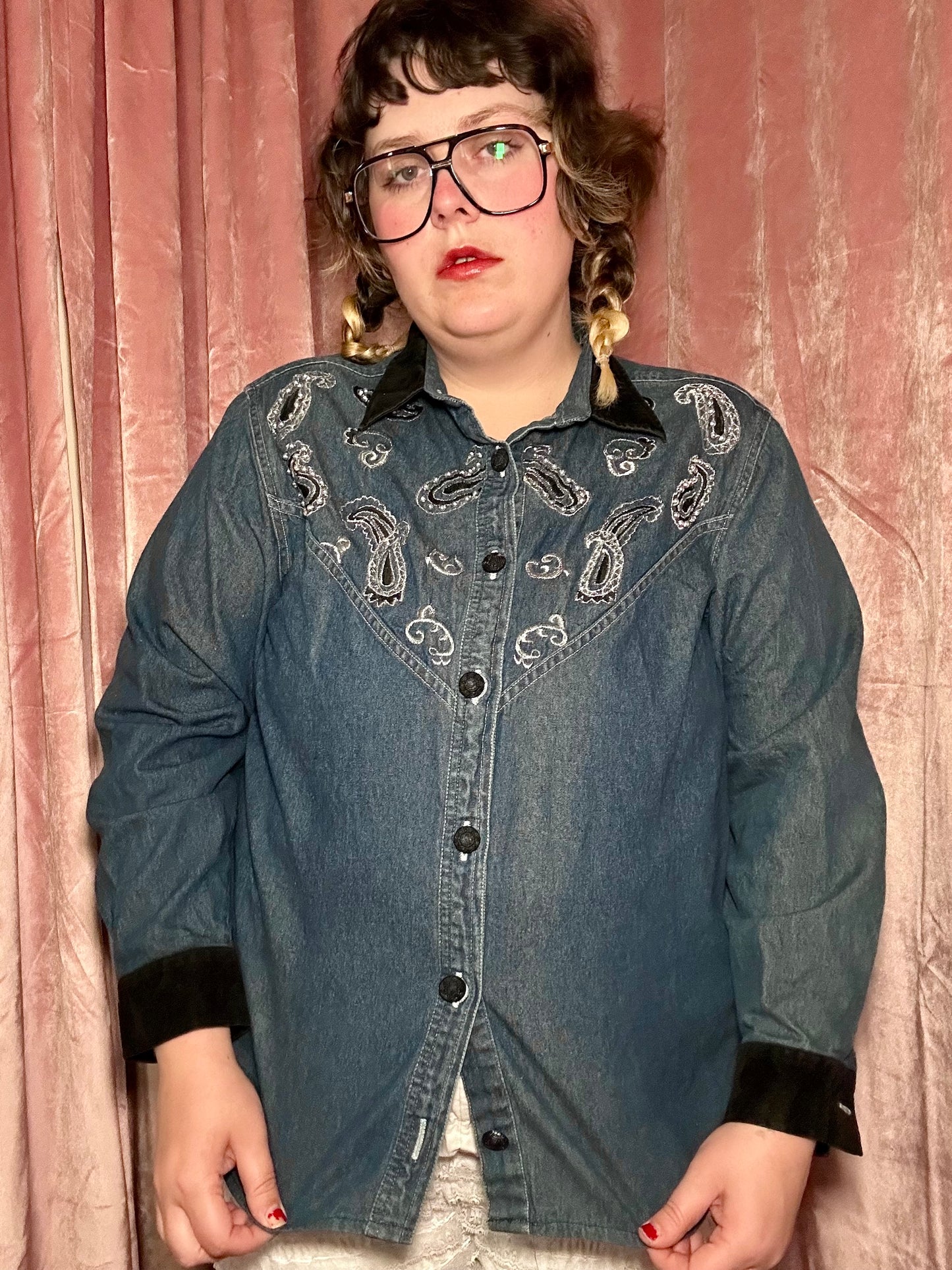 Western Denim Top (L)
