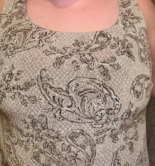 Glitter Paisley Blouse (2X)