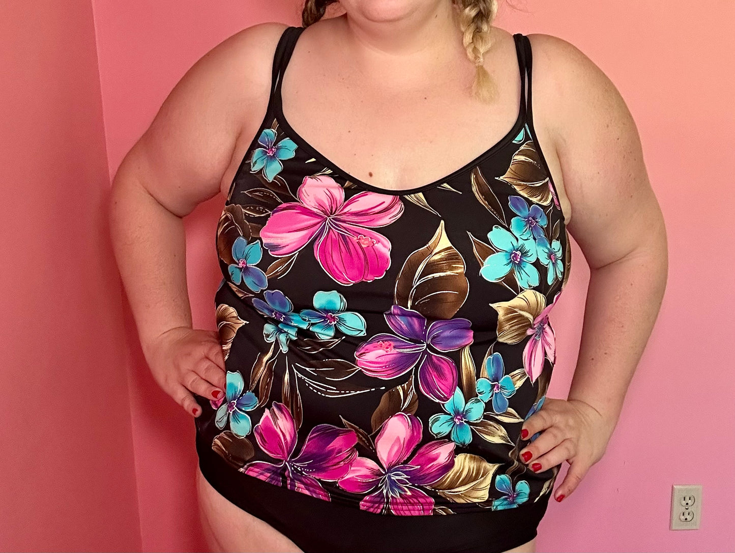 Tropical Tankini Top (2X)