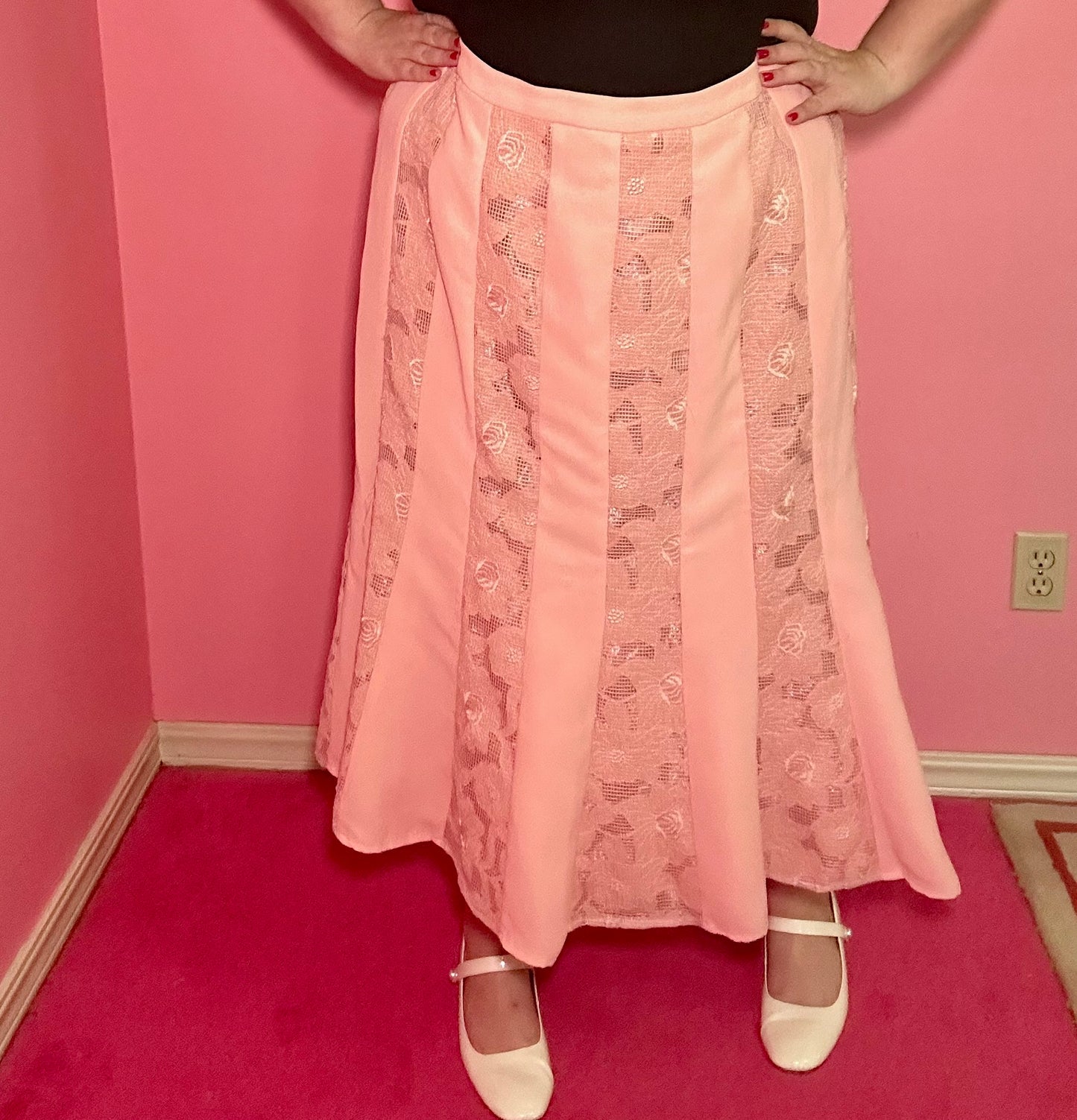 Pink Panel Skirt (24)