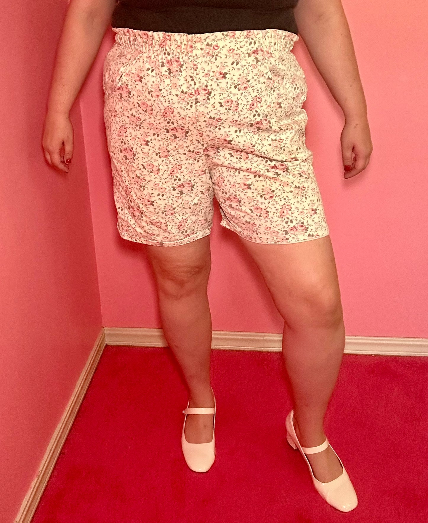 Floral Denim Shorts (20)