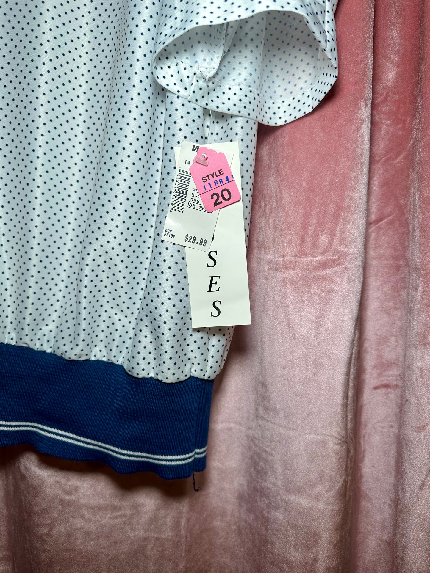 White Polka Dot Blouse (20)