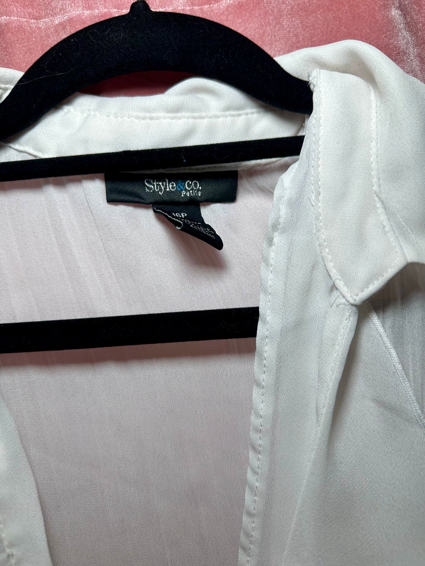 White Ruffle Top (16P)