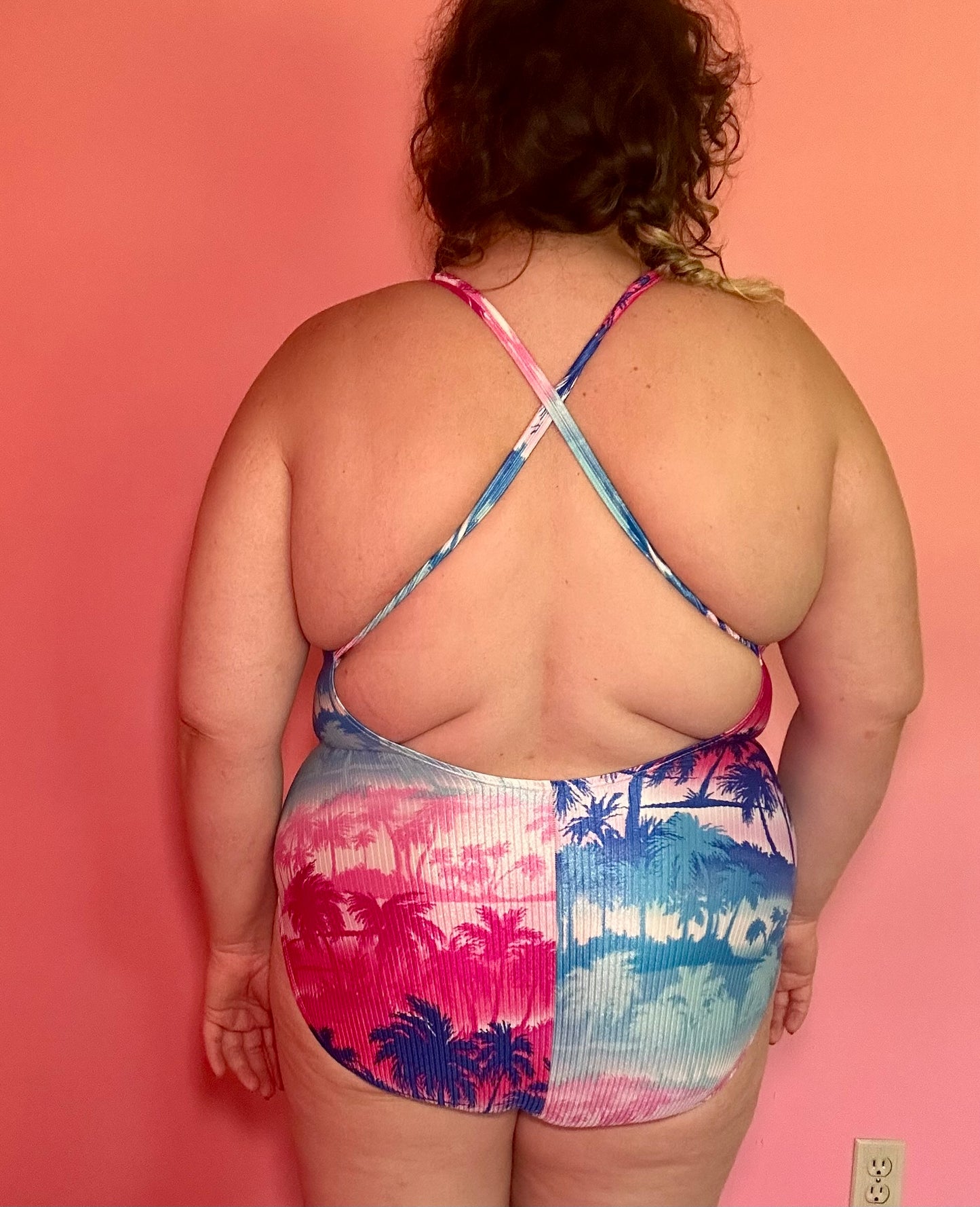 Palm Tree Swimsuit (1X)