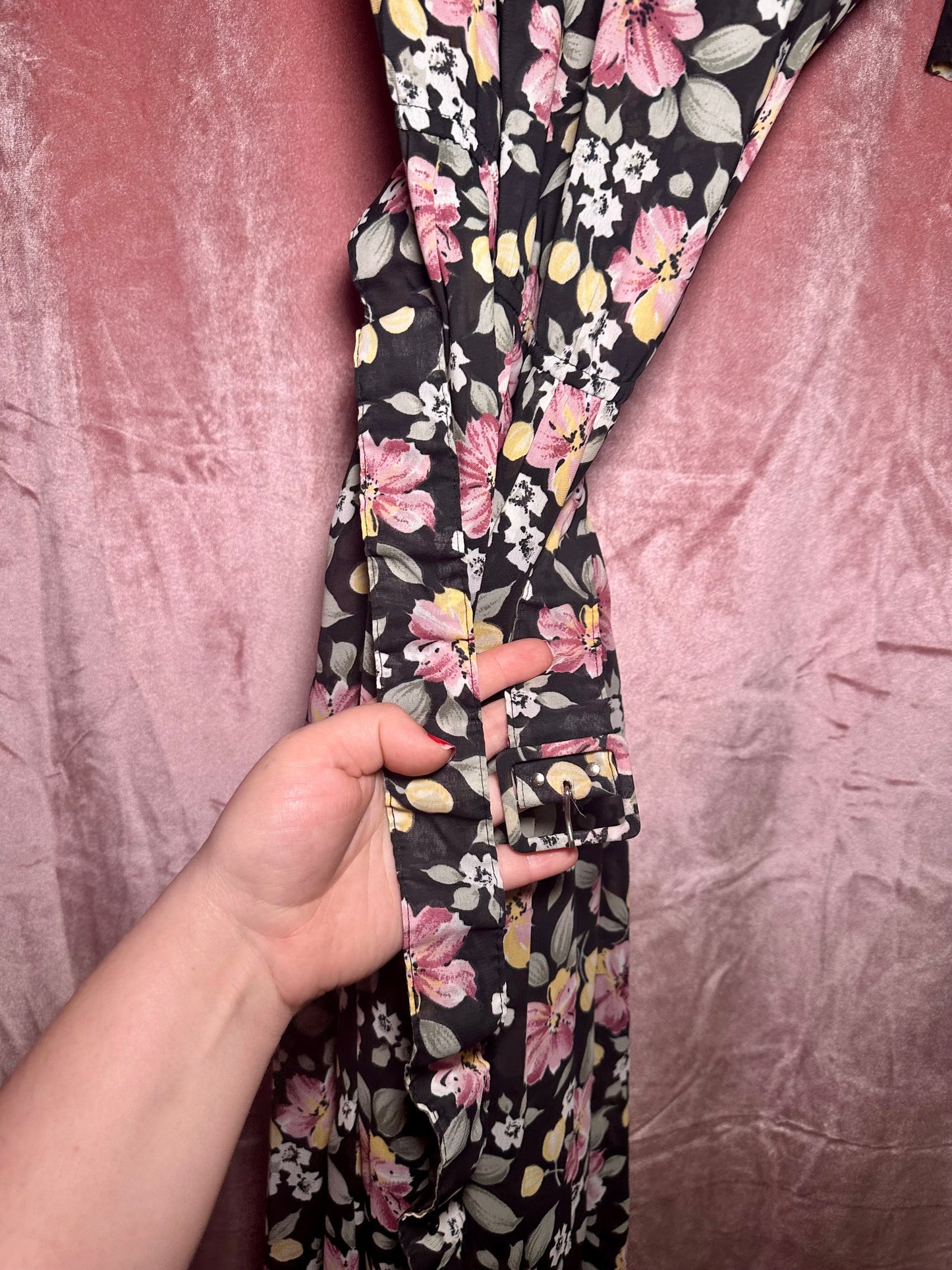 Floral Belt Dress (17/18)
