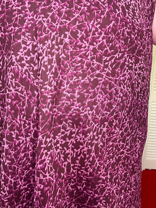 Purple Vines Chiffon Skirt (18/20)
