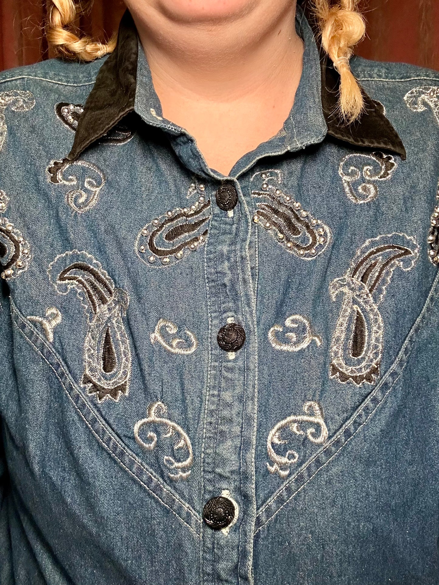 Western Denim Top (L)