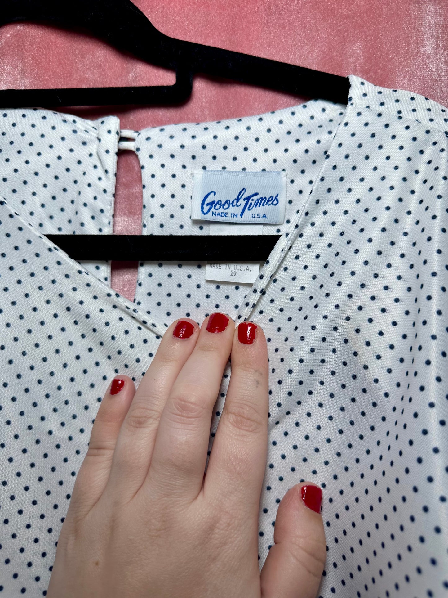 White Polka Dot Blouse (20)