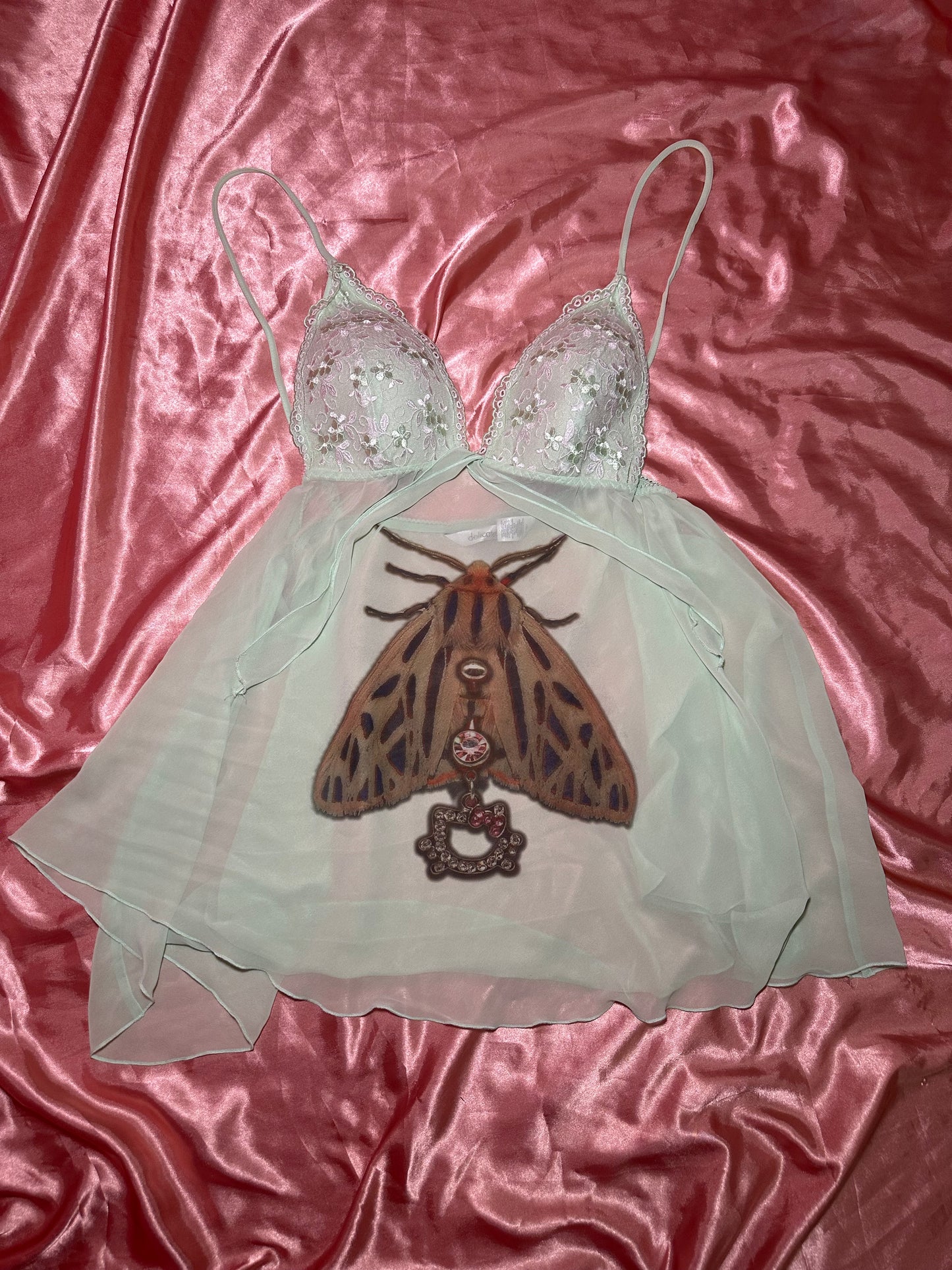 Pierced Moth Lingerie Top (XL)